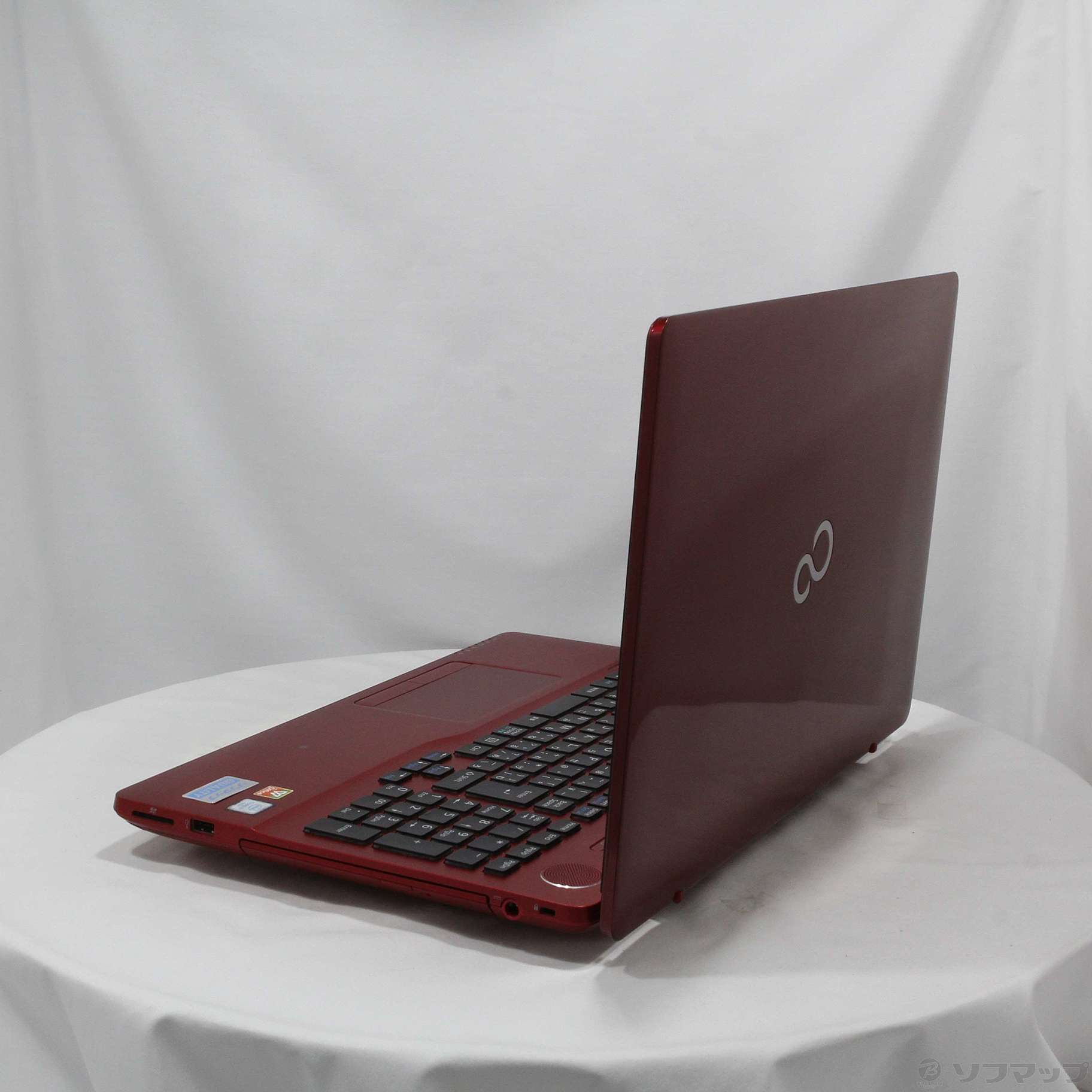 中古】LIFEBOOK AH77／Y FMVA77YR ガーネットレッド 〔Windows 10
