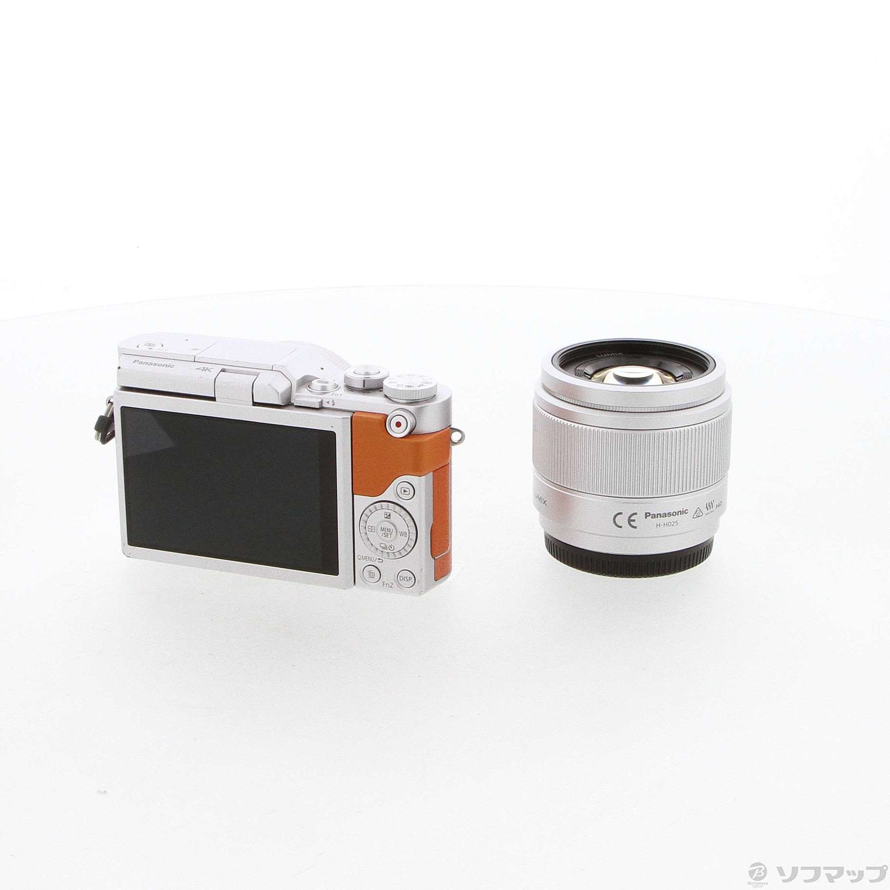 中古】〔展示品〕 LUMIX DC-GF10W-D ダブルレンズキット (オレンジ) [2133046312849] -  リコレ！|ビックカメラグループ ソフマップの中古通販サイト