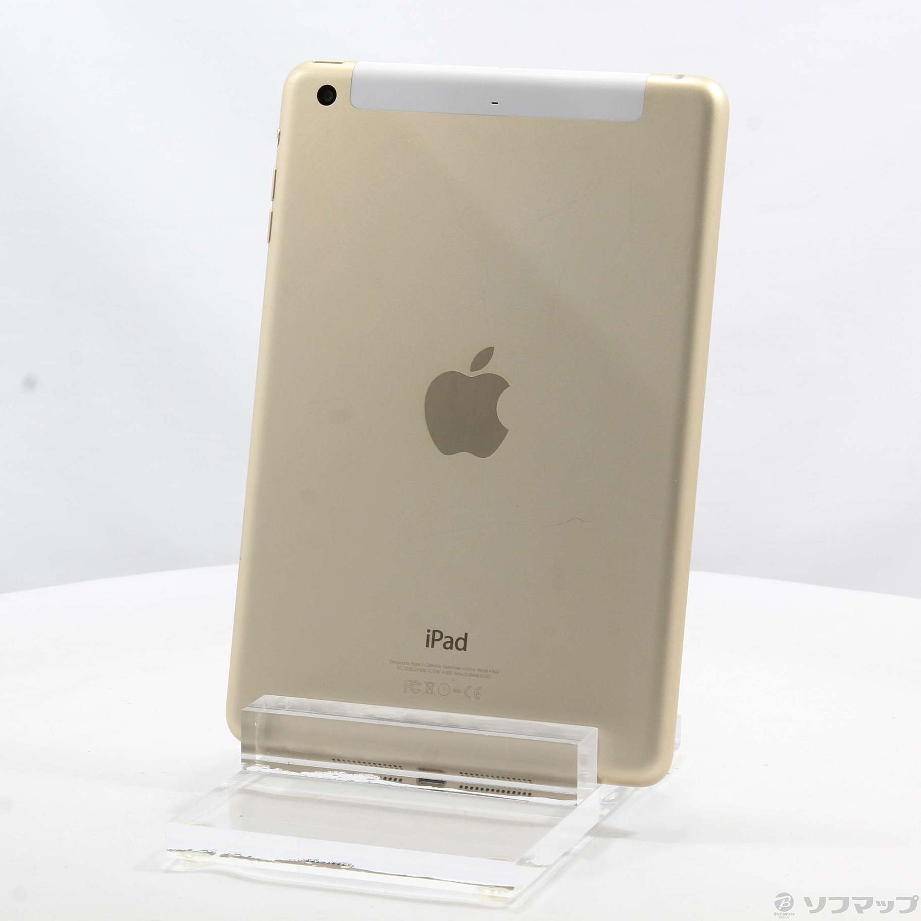 中古】iPad mini 3 16GB ゴールド MGYR2J／A docomo [2133046352685