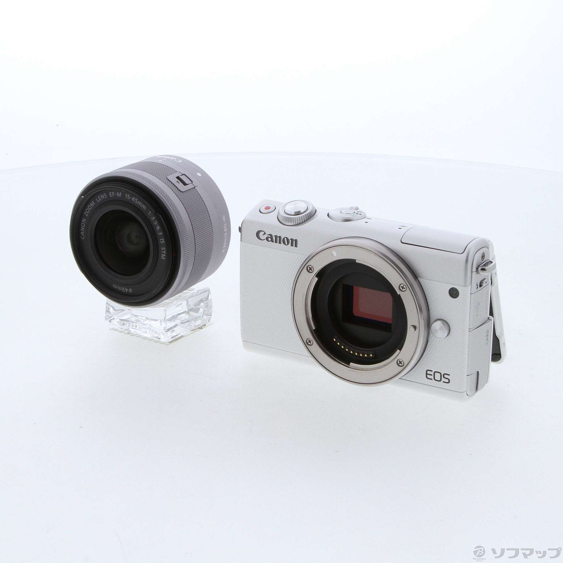 中古】EOS M100 EF-M15-45 IS STM レンズキット (ホワイト