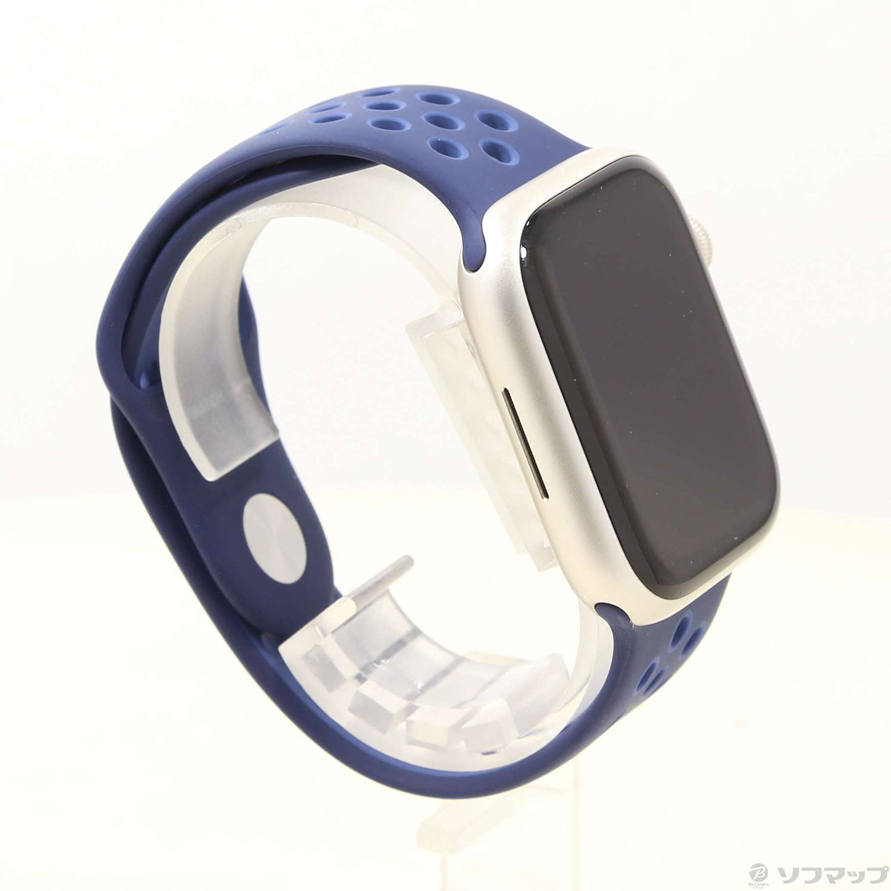 Apple Watch Series 7 Nike GPS 45mm スターライトアルミニウムケース  ミッドナイトネイビー／ミスティックネイビーNikeスポーツバンド