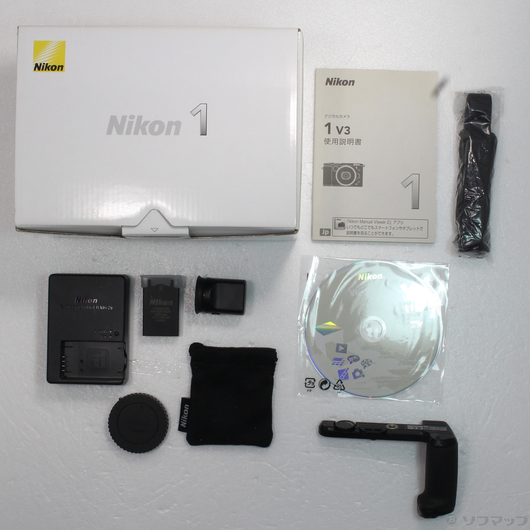 中古】Nikon 1 V3 プレミアムキット ブラック [2133046367986