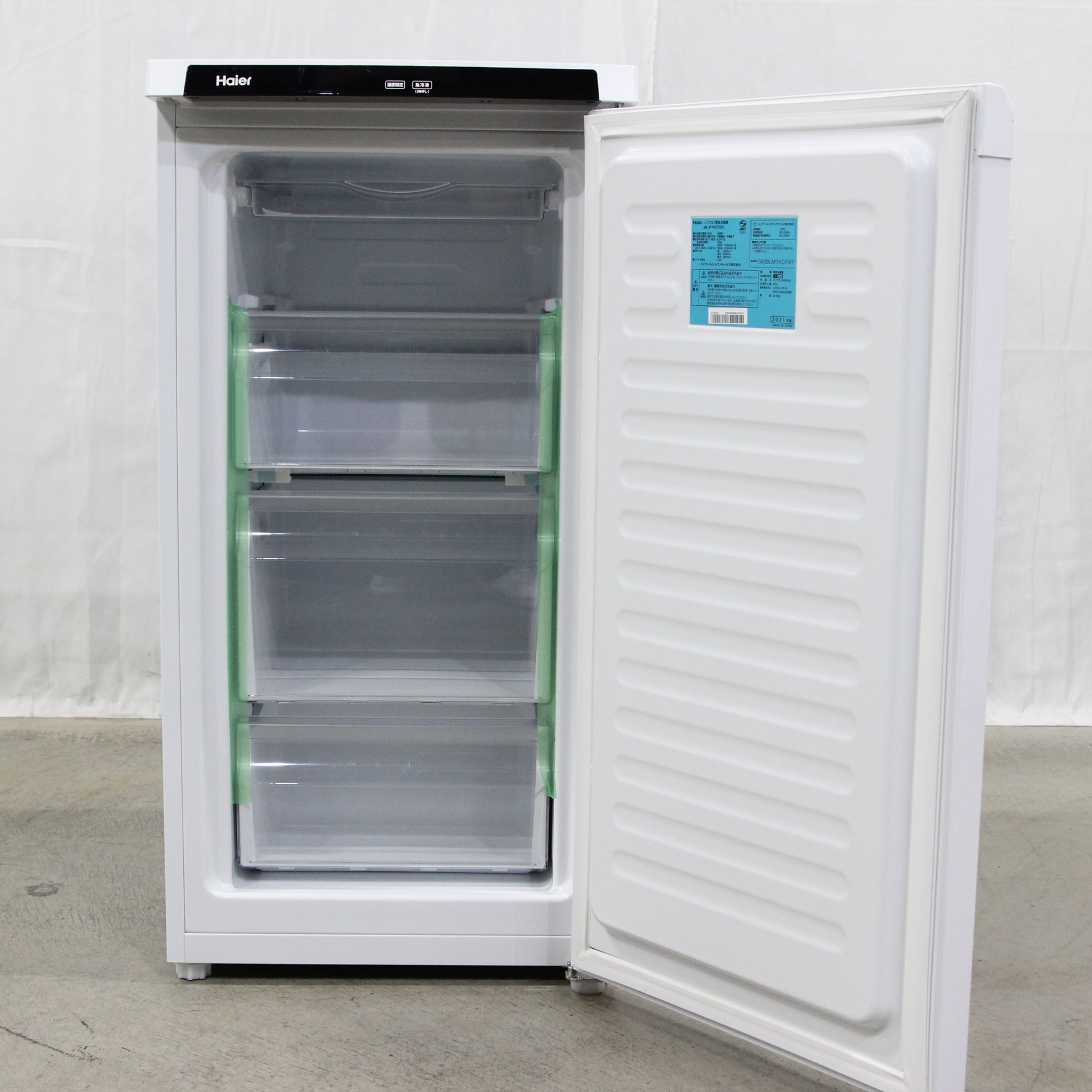 ハイアール 冷凍庫 前開き 102L 直冷式 右開き 静音 フリーザー - 家具