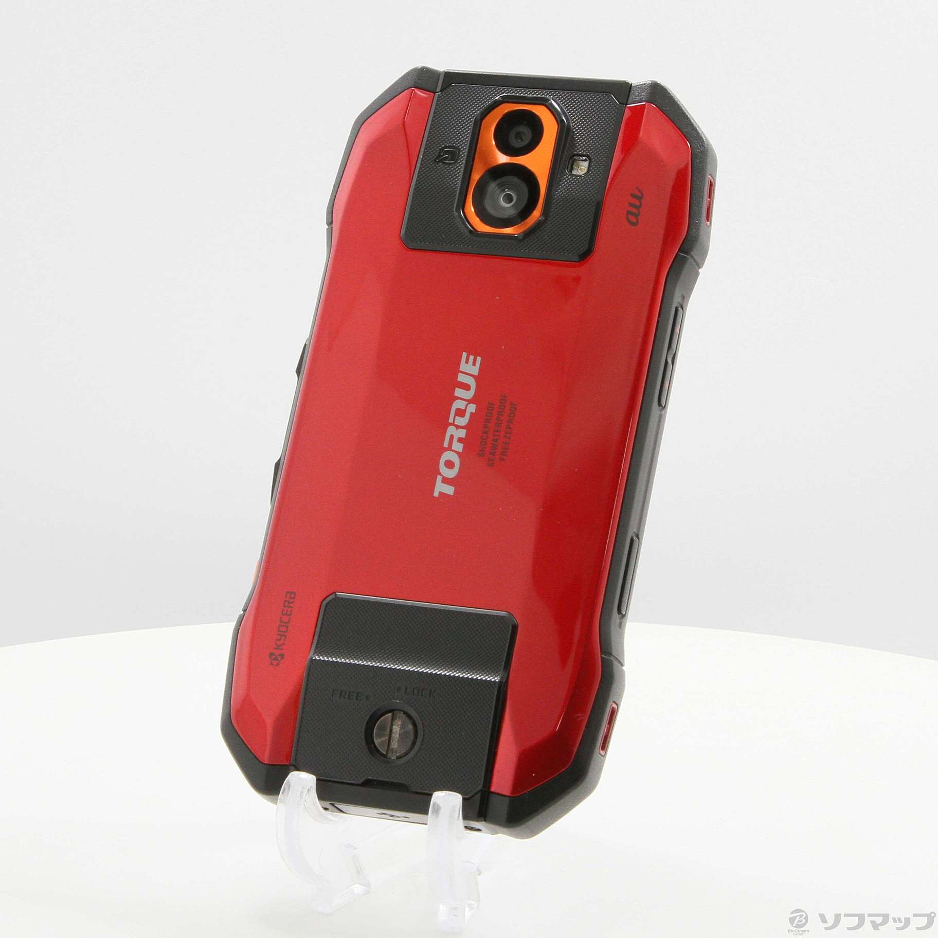 中古】TORQUE G04 64GB レッド KYV46 auロック解除SIMフリー