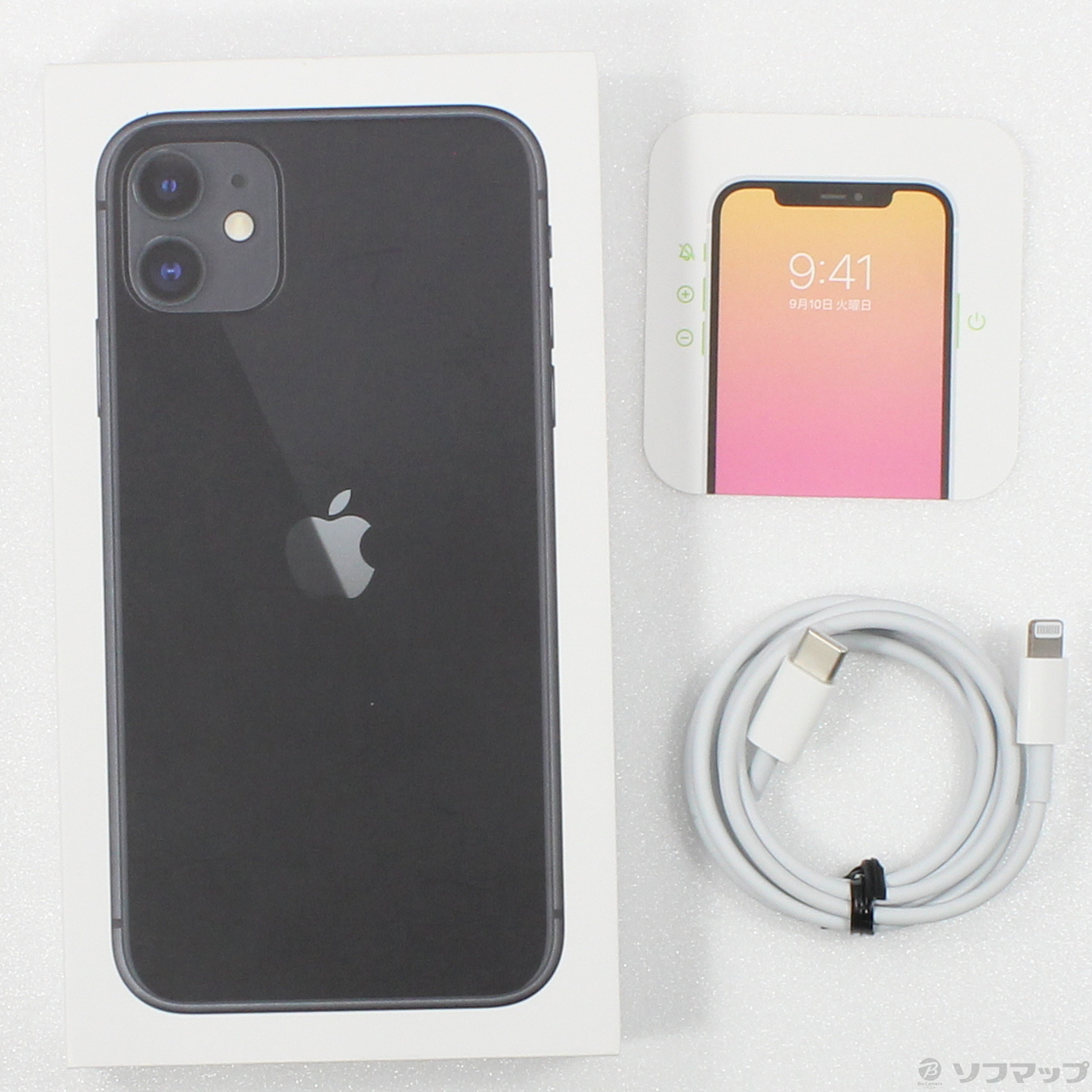 中古】iPhone11 64GB ブラック MHDA3J／A SIMフリー