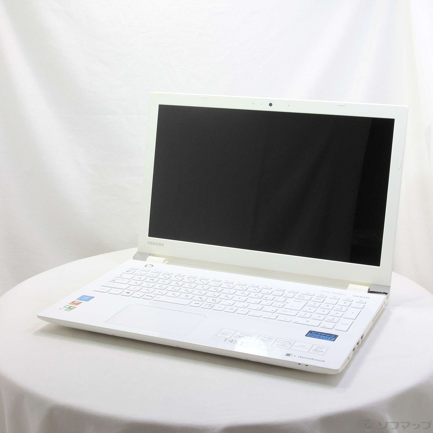 格安安心パソコン dynabook T45／G PT45GWP-SEA リュクスホワイト 〔Windows 10〕