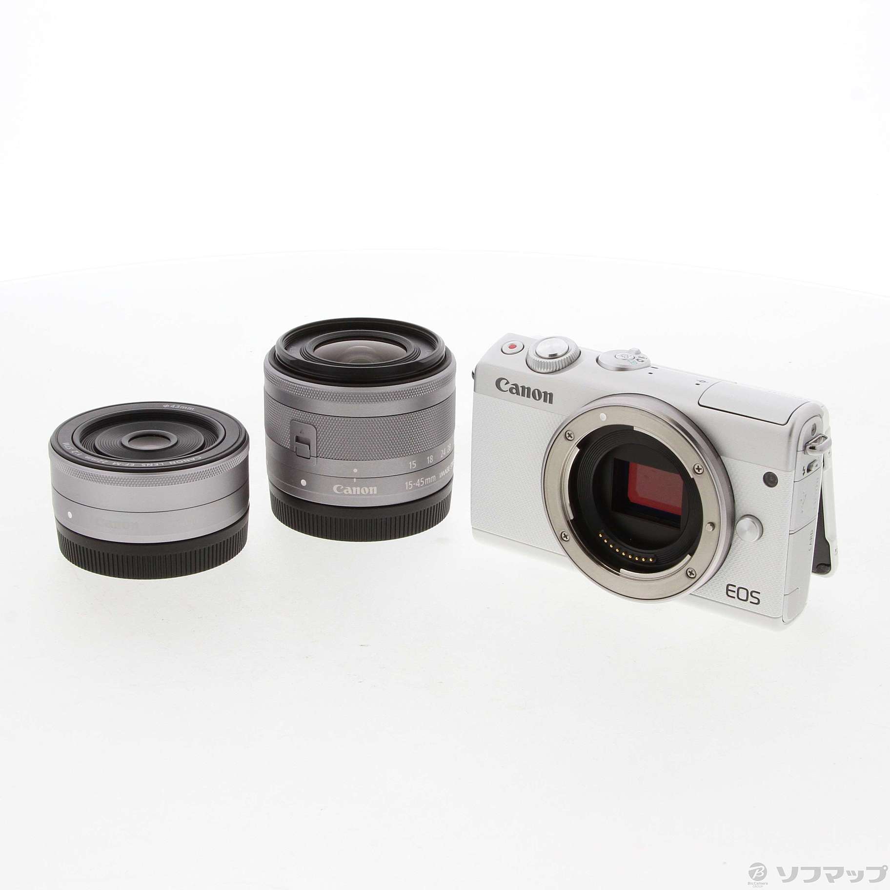 ほぼ新品✨Canon EOS M100 ダブルレンズキット　ホワイト