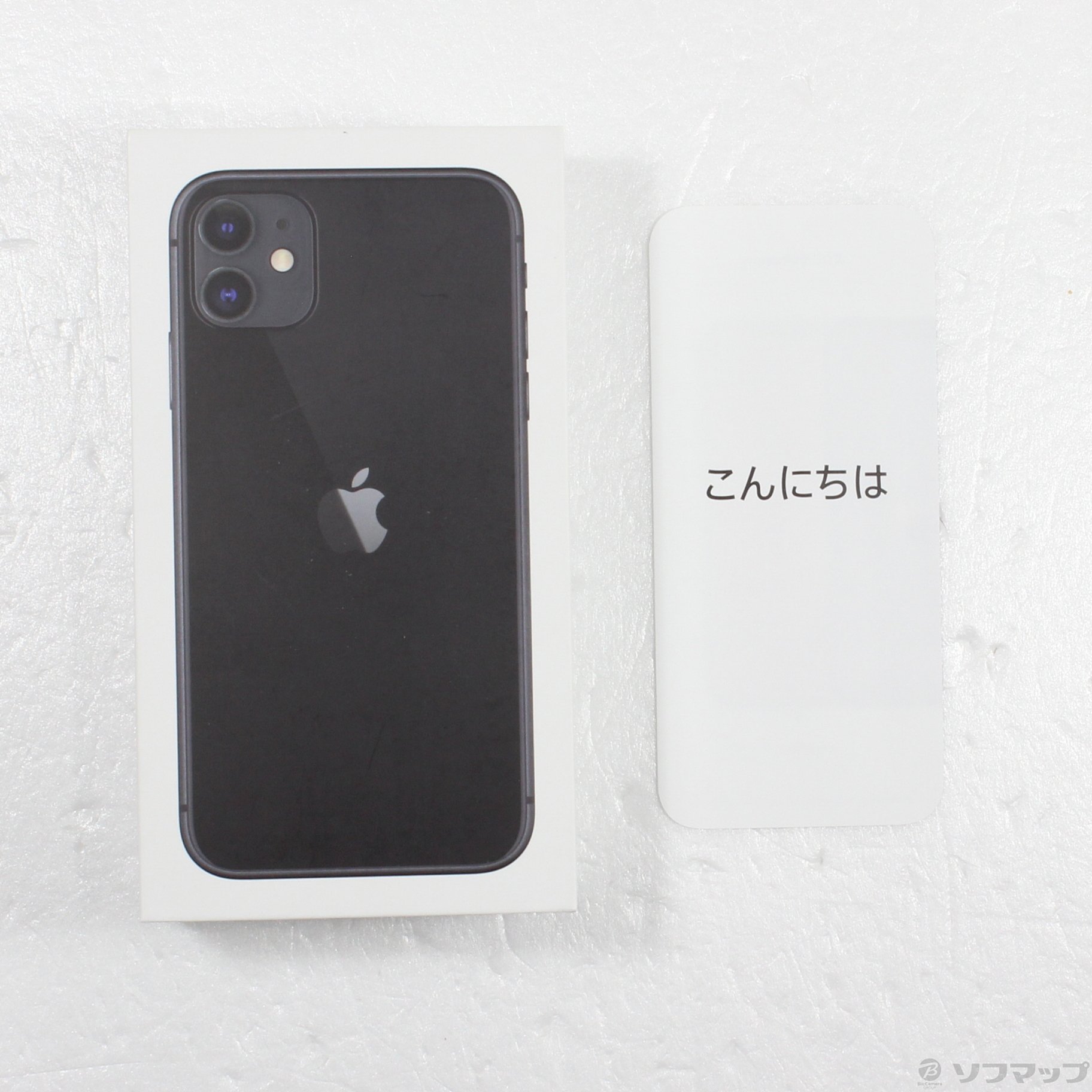 中古】iPhone11 64GB ブラック MWLT2J／A SIMフリー [2133046468522