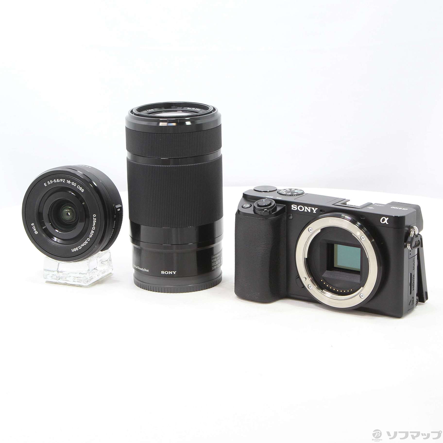 中古】α6100 ダブルズームレンズキット ブラック [2133046477678