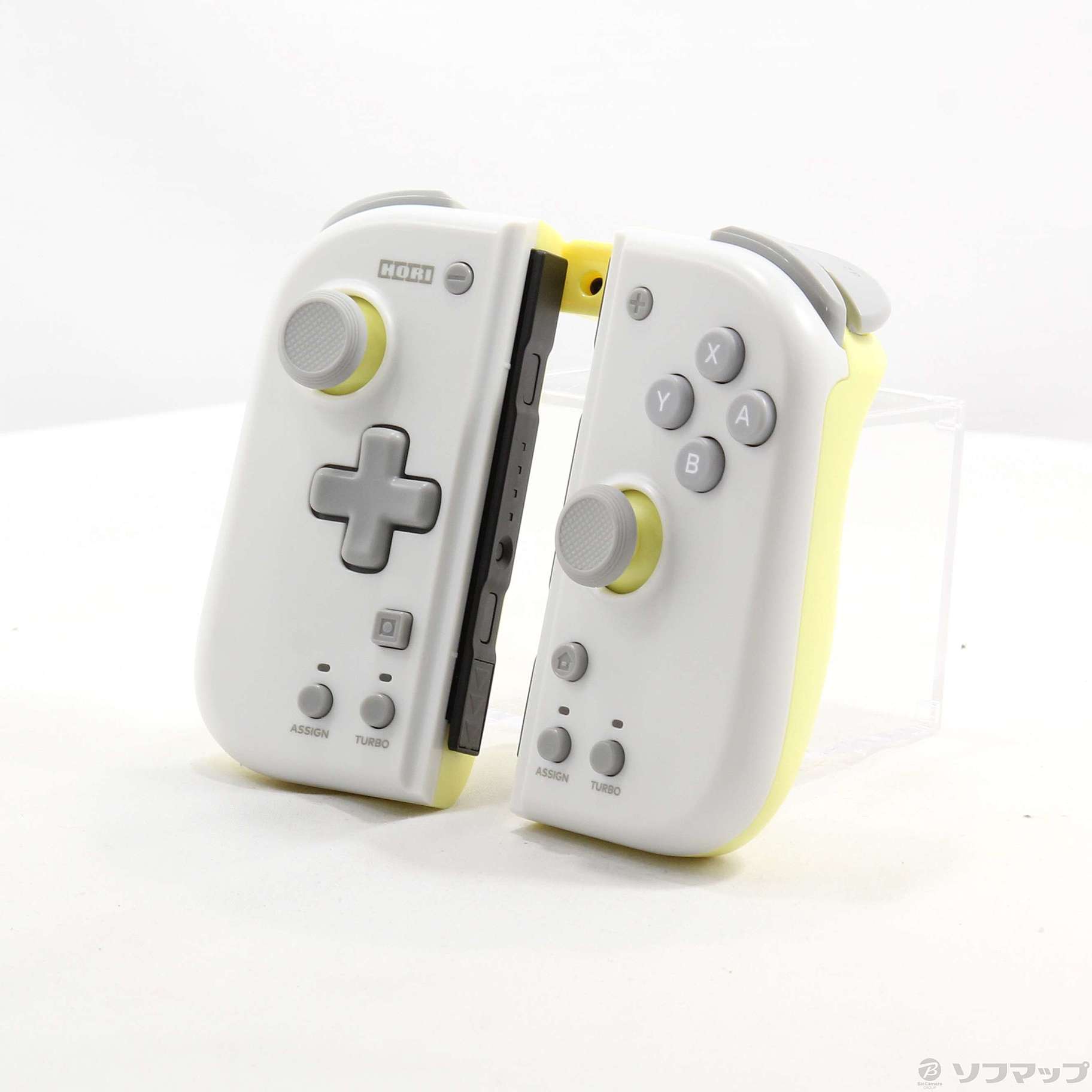 グリップコントローラー Fit for Nintendo Switch LIGHT GRAY×YELLOW 【Switch】