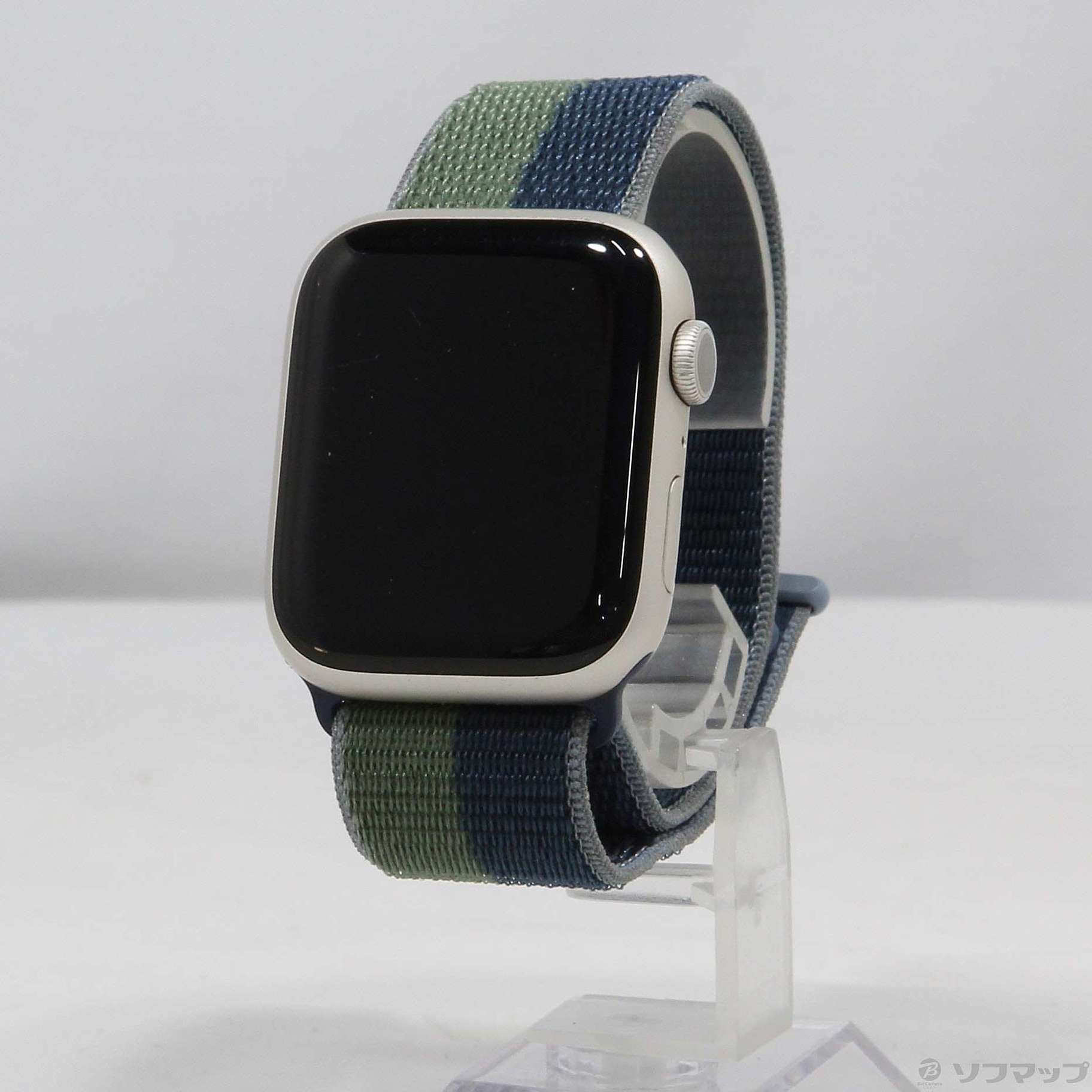 Apple Watch 45mm アビスブルー モスグリーン スポーツループ