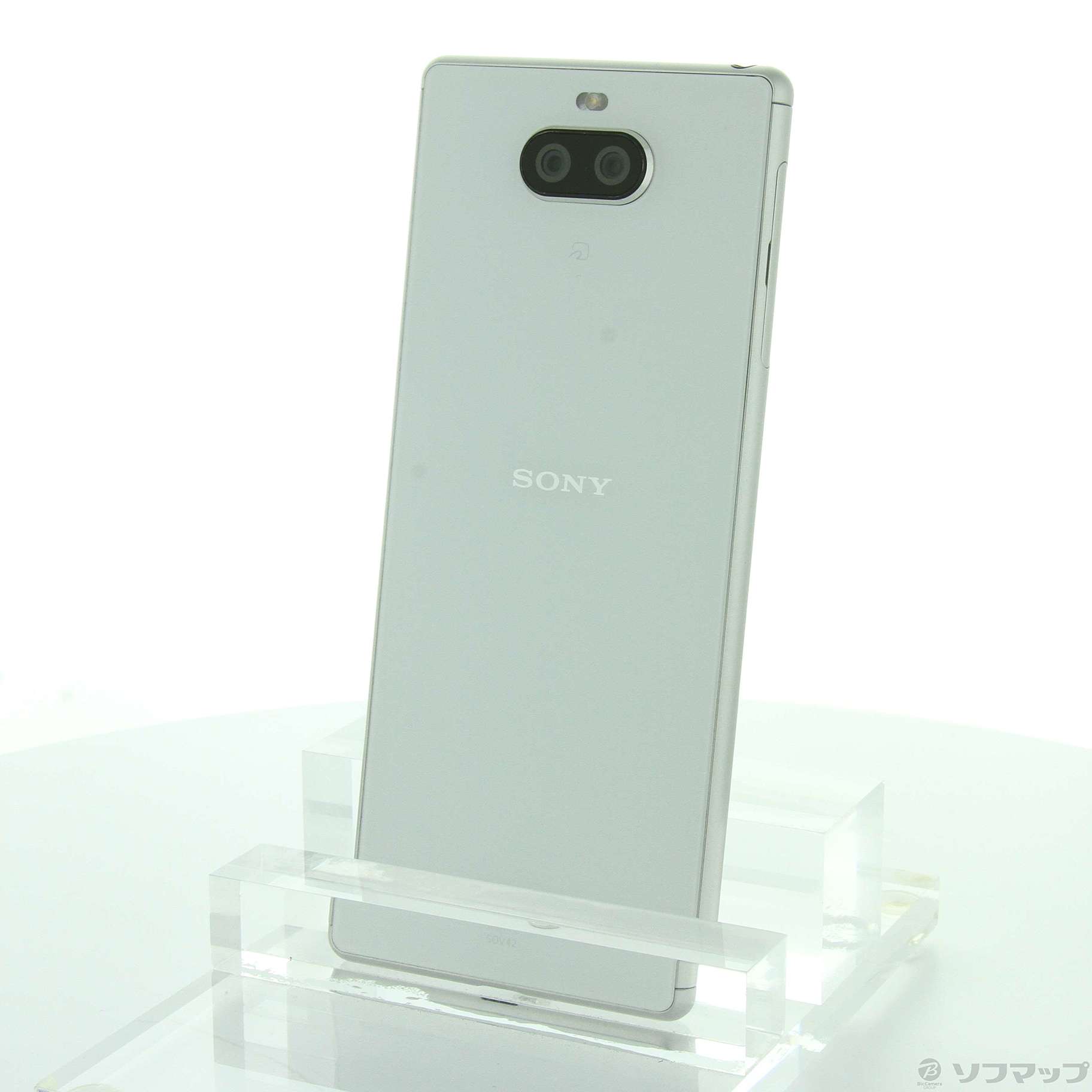 中古】Xperia 8 64GB ホワイト SOV42 W auロック解除SIMフリー