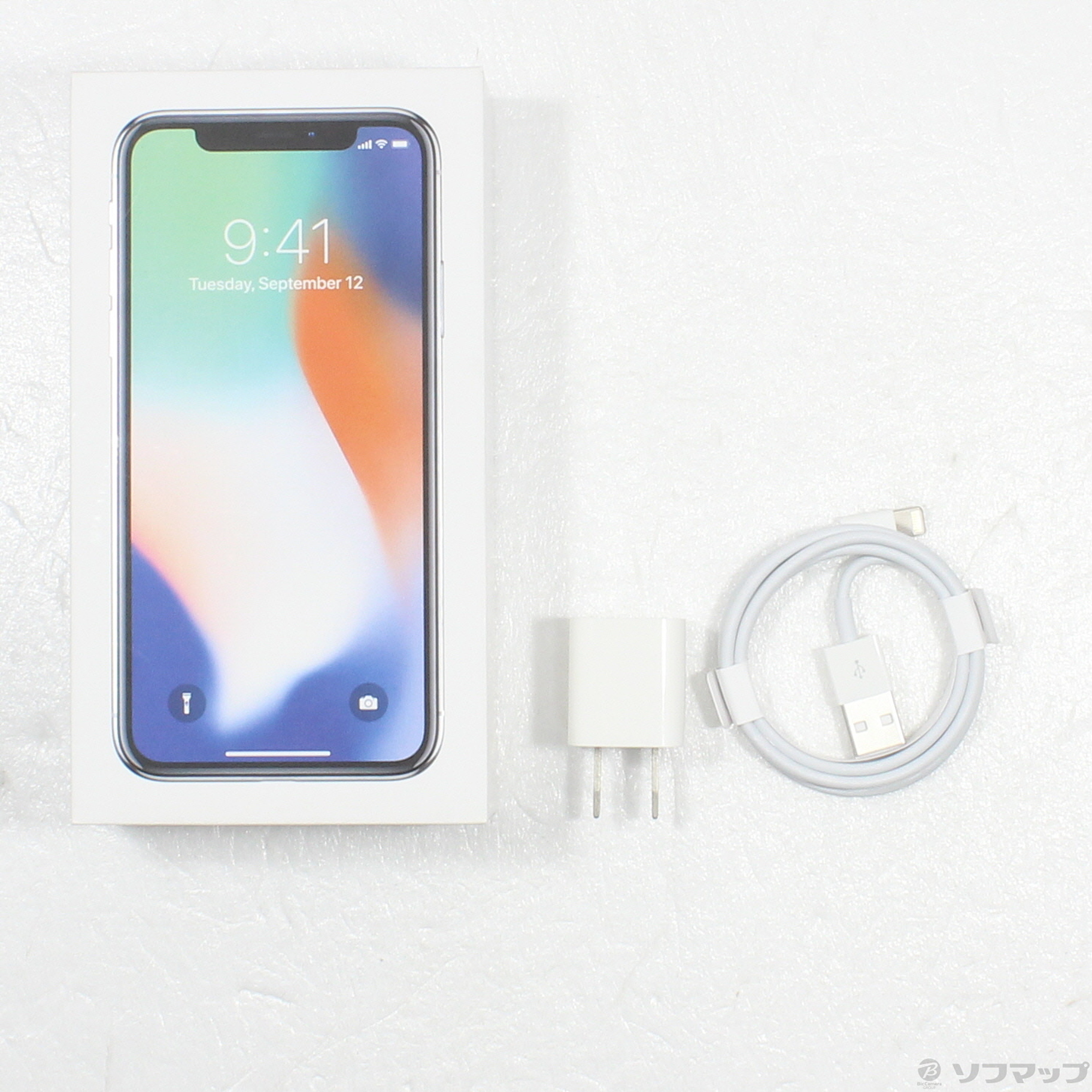 中古】iPhoneX 64GB シルバー MQAY2J／A SIMフリー [2133046532018