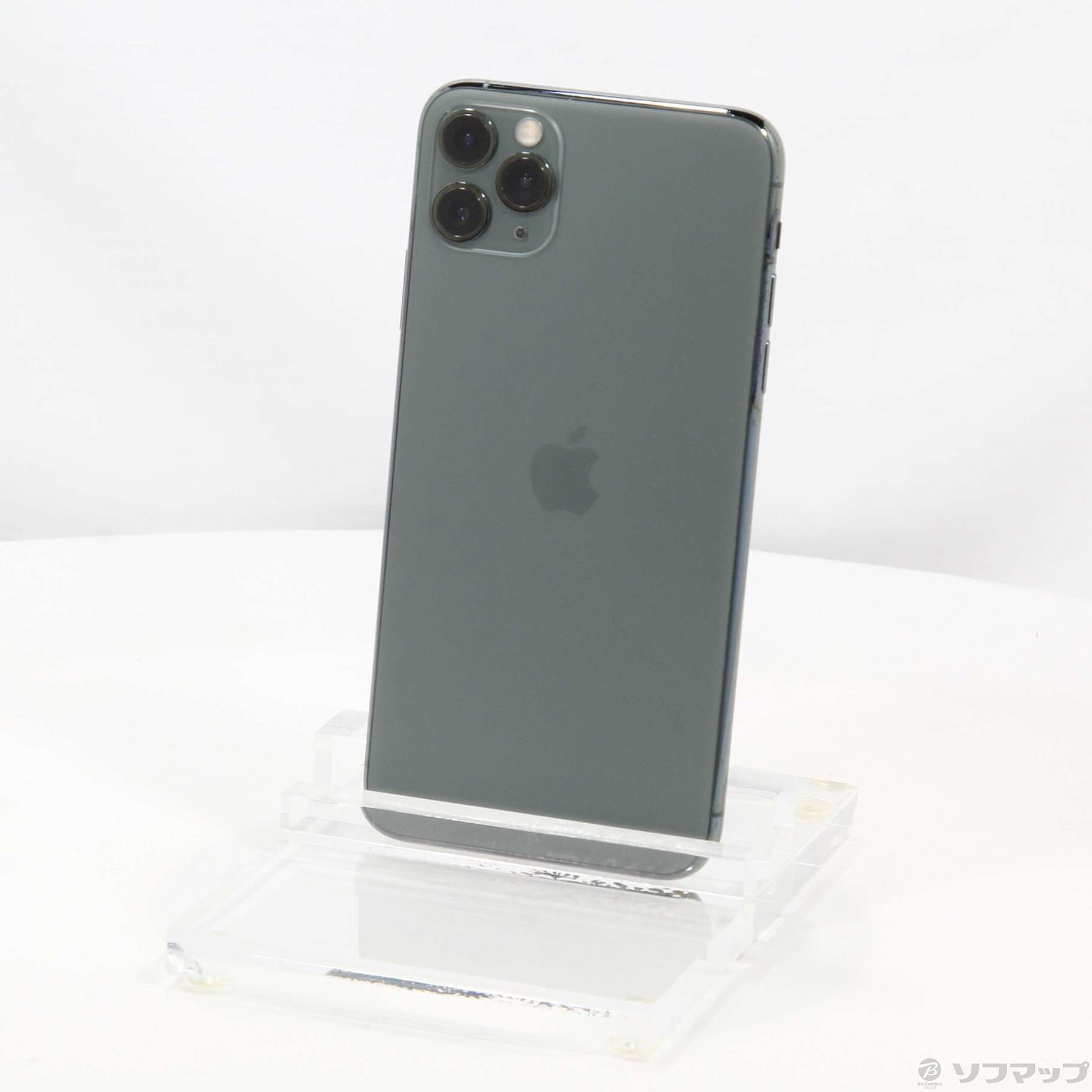 中古】iPhone11 Pro Max 256GB ミッドナイトグリーン MWHM2J／A SIM