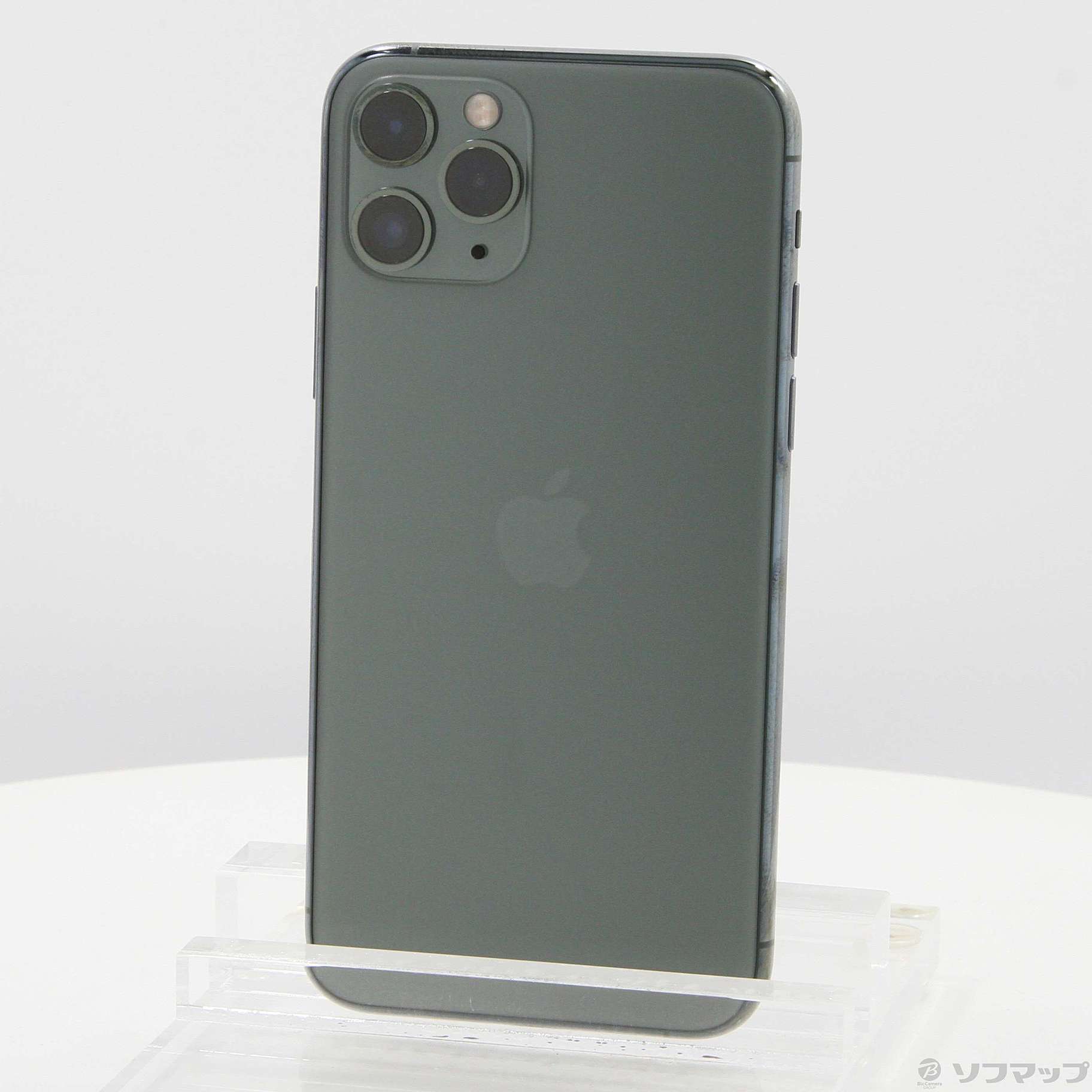 中古】iPhone11 Pro 256GB ミッドナイトグリーン MWCC2J／A SoftBank