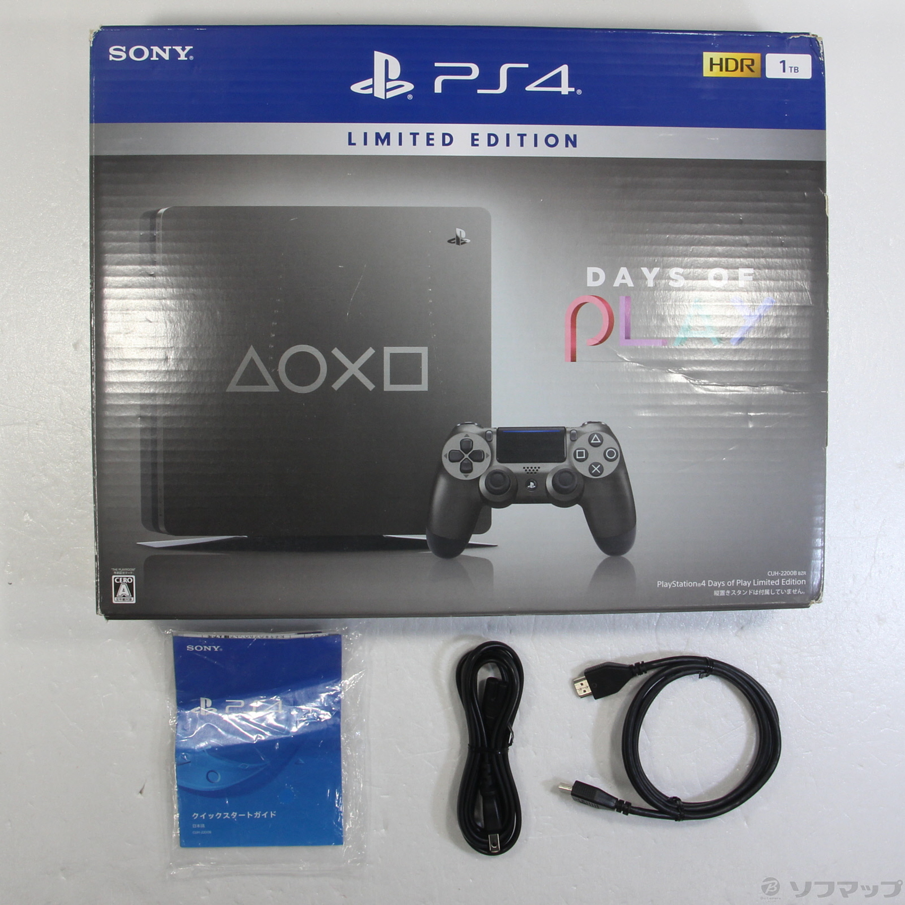 中古品〕 PlayStation4 Days of Play Limited Edition CUH-2200BBZR 
