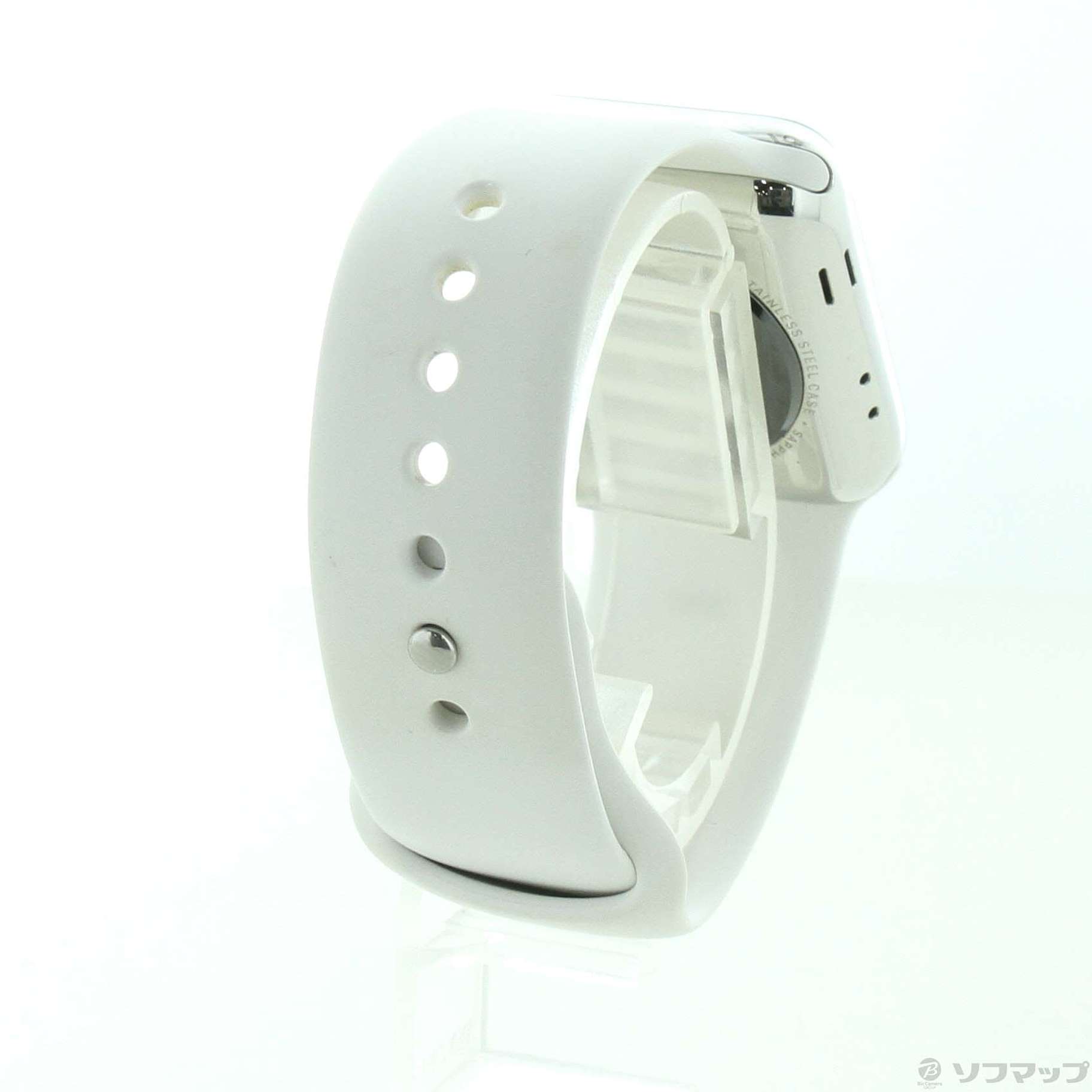 Apple Watch Series 2 38mm ステンレススチールケース ホワイトスポーツバンド