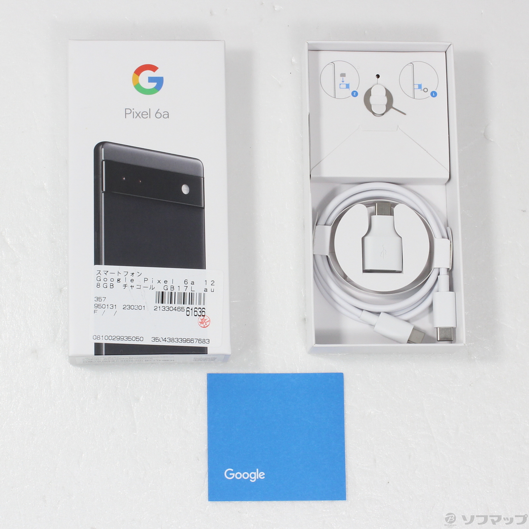 中古】Google Pixel 6a 128GB チャコール GB17L auロック解除SIMフリー