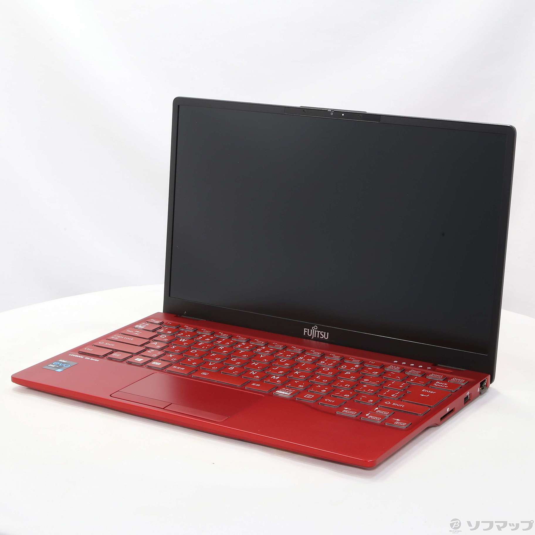 中古】〔展示品〕 LIFEBOOK UH90／F3 FMVU90F3R ガーネットレッド