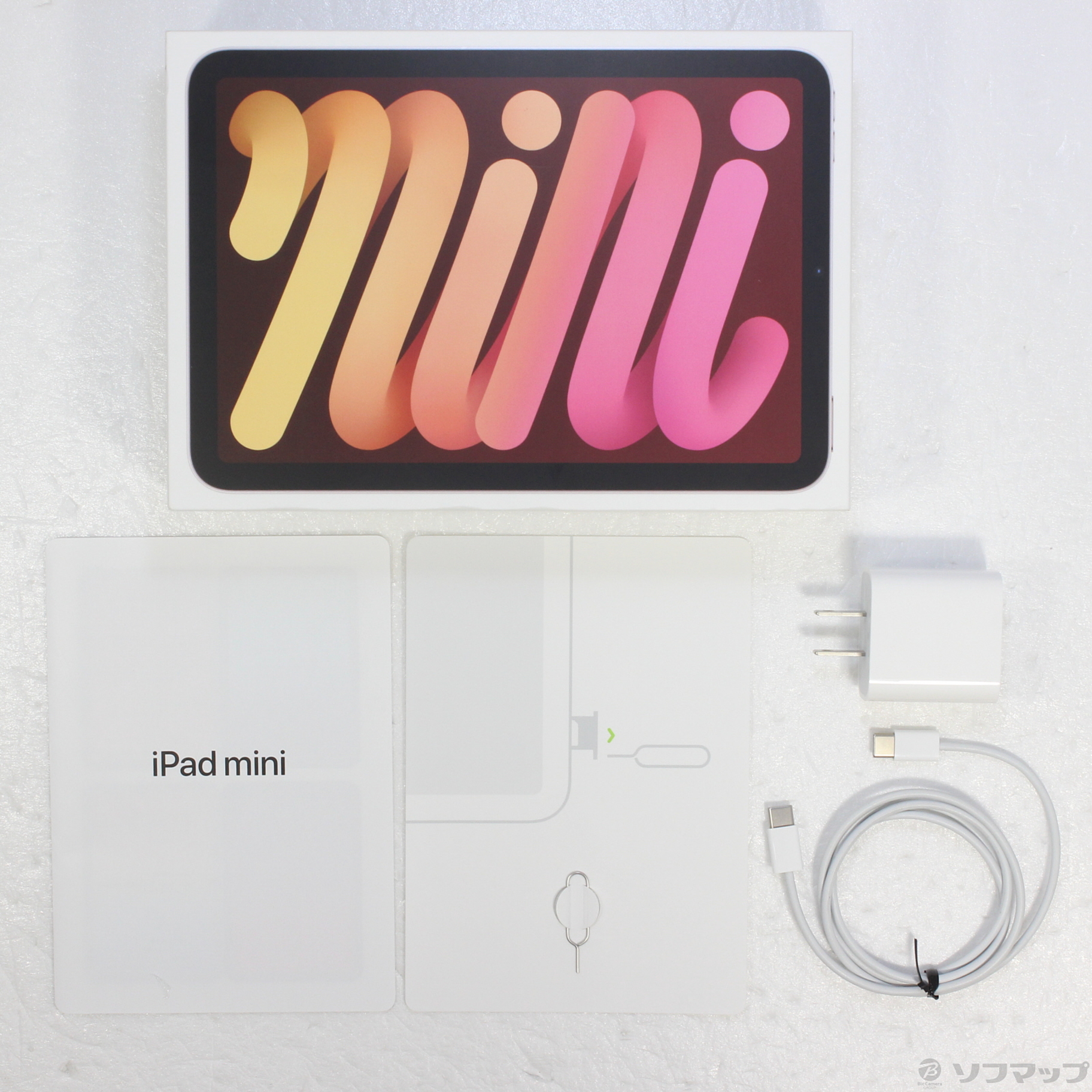 中古】iPad mini 第6世代 256GB ピンク MLX93J／A SoftBankロック解除