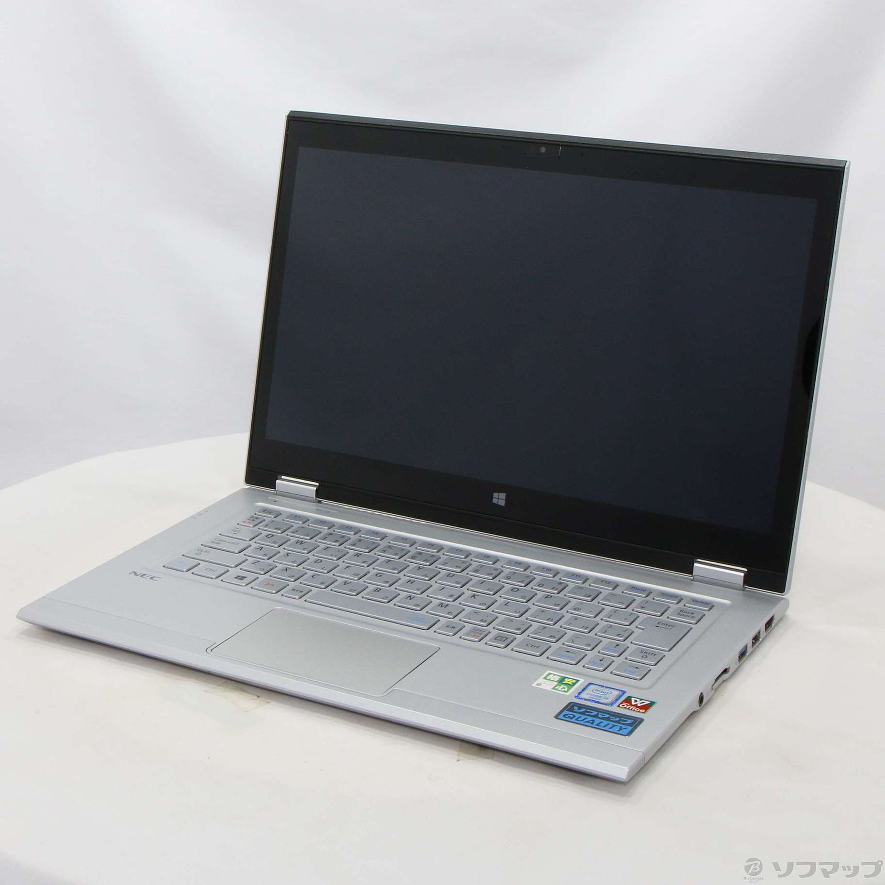 格安安心パソコン LaVie Hybrid ZERO PC-HZ650DAS シルバー 〔Windows 10〕