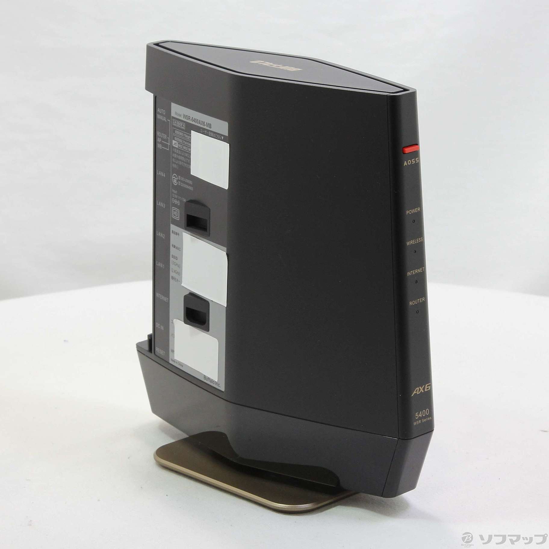 中古品〕 AirStation WSR-5400AX6-MB マットブラック｜の通販は