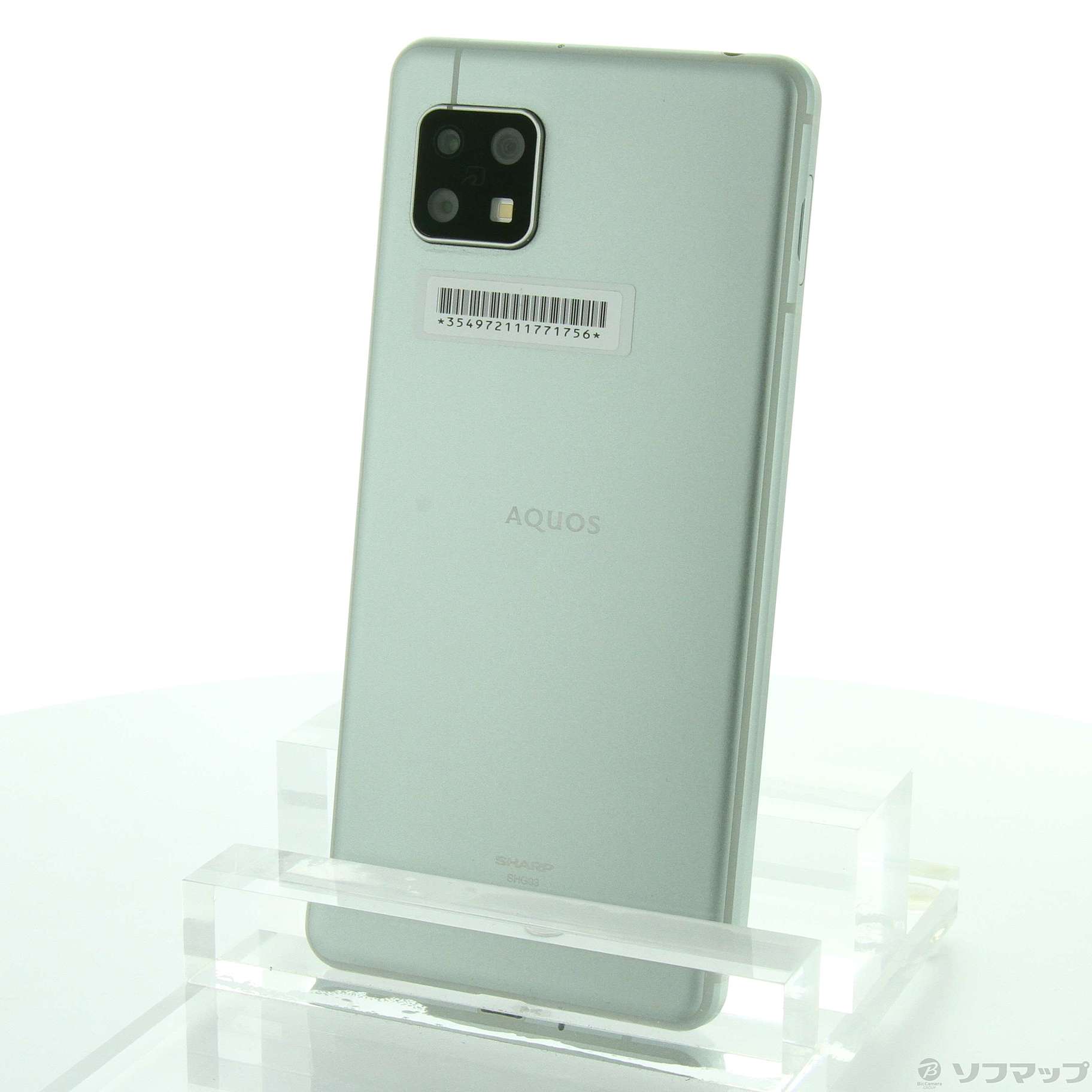 中古】AQUOS sense5G 64GB オリーブシルバー SHG03 auロック解除SIM