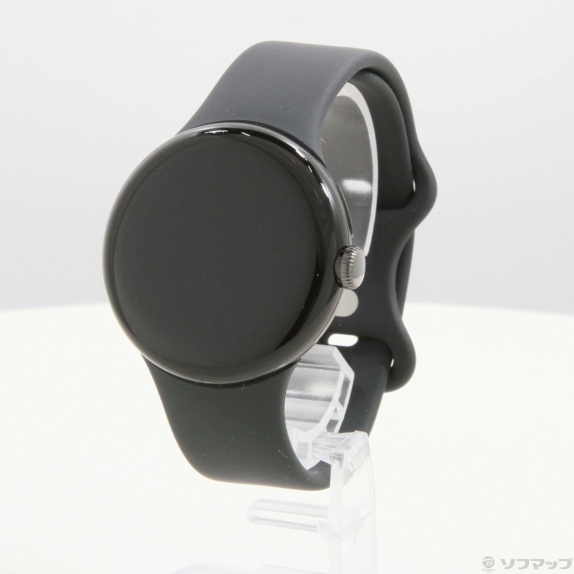 中古】Google Pixel Watch Matte Black ステンレス ケース／Obsidian