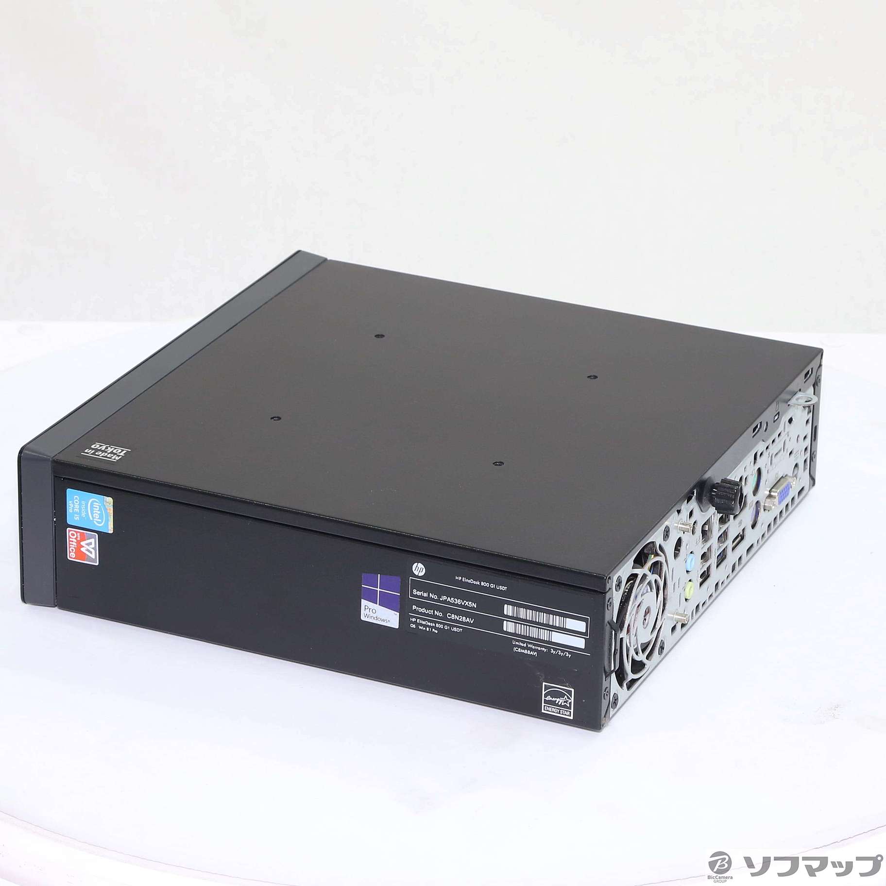 HP EliteDesk 800 G1 USDT C8N28AV 〔Windows 10〕