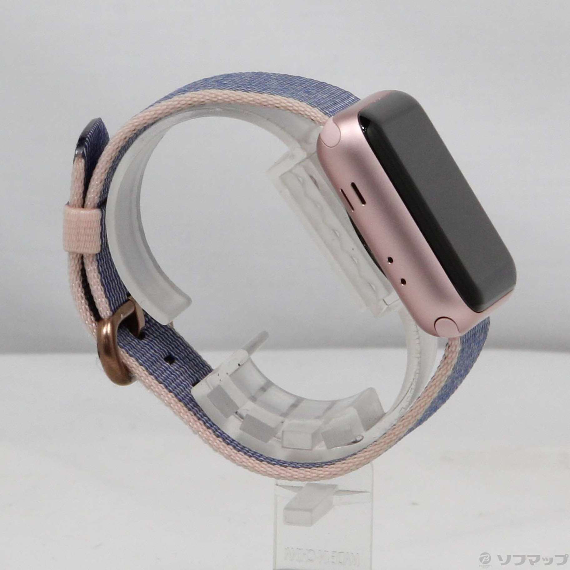 Apple Watch Series 2 38mm ローズゴールドアルミニウムケース ライトピンク／ミッドナイトブルーウーブンナイロンバンド