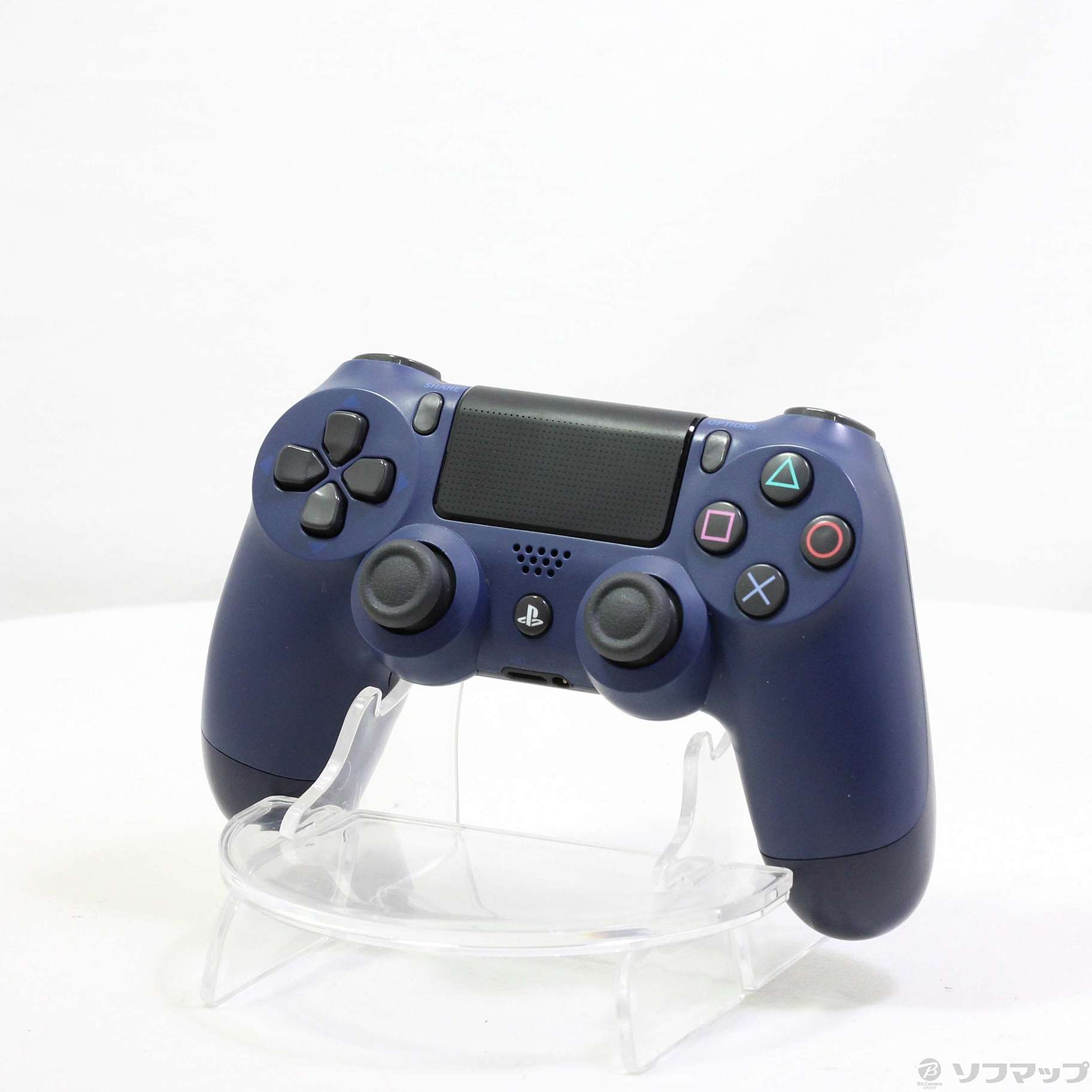 中古】ワイヤレスコントローラー DUALSHOCK4 ミッドナイト・ブルー