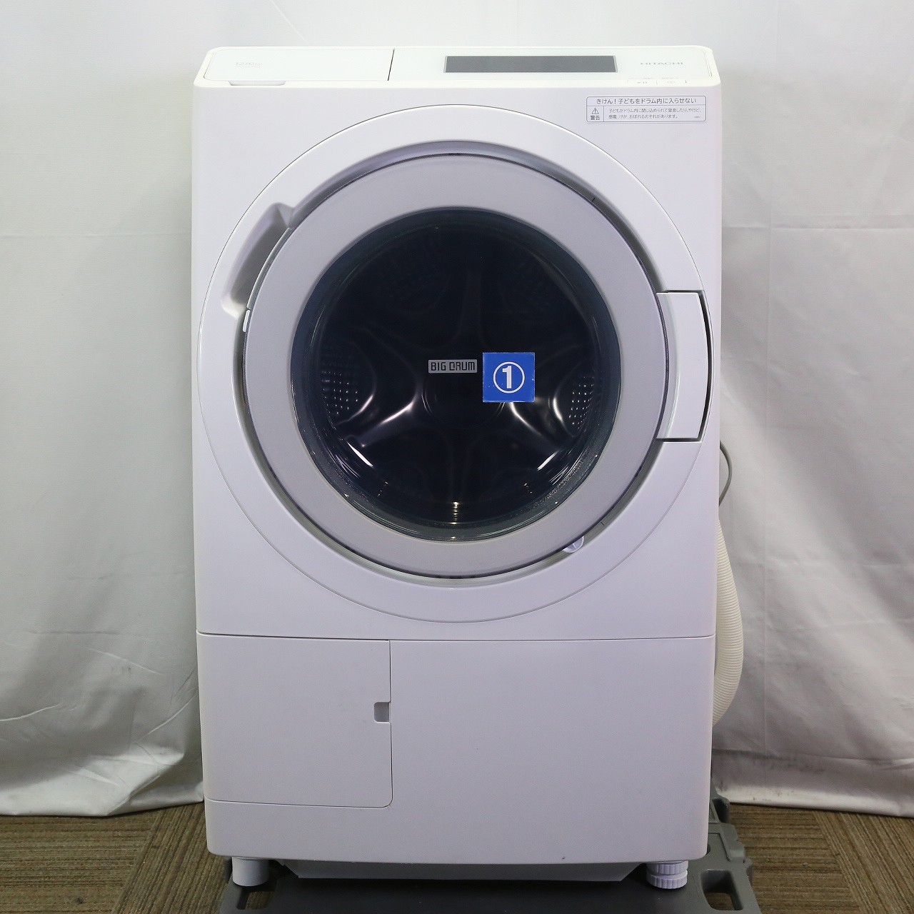 〔中古品〕 ドラム式洗濯機 ホワイト BD-STX120HR-W ［洗濯12.0kg ／乾燥6.0kg ／ヒーター乾燥(水冷・除湿タイプ) ／右開き］