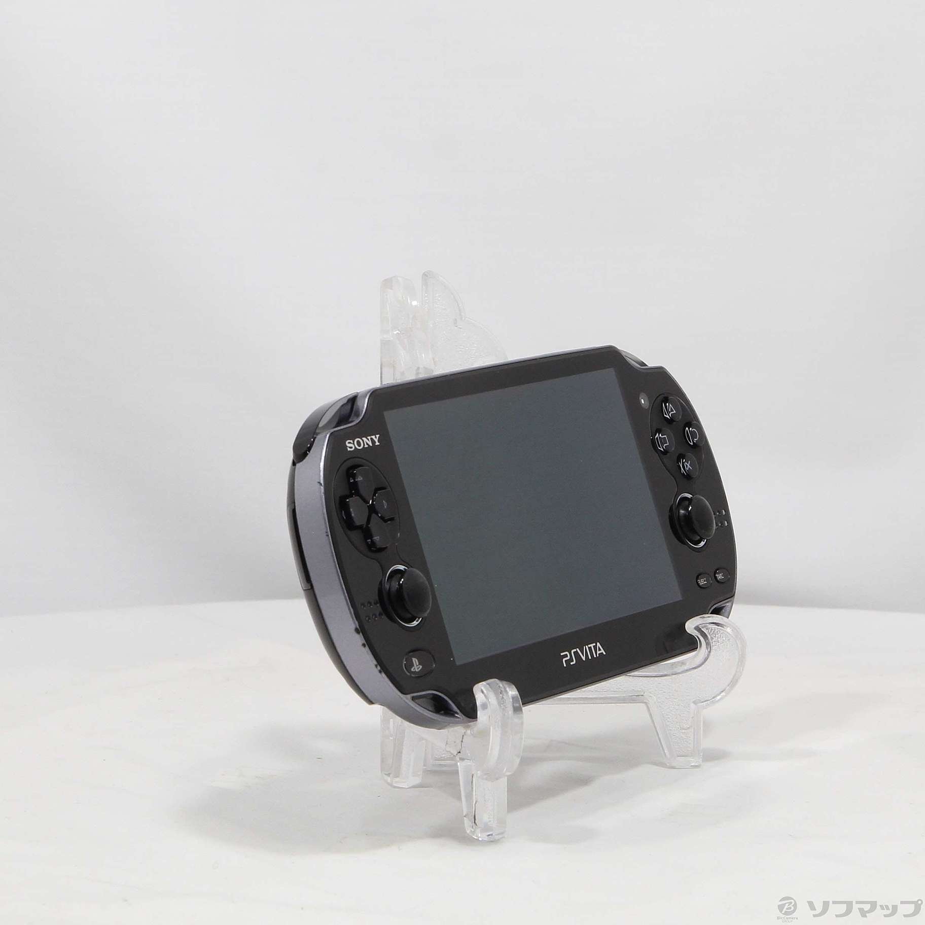 中古】PlayStation Vita 3G／WI-FIモデル クリスタルブラック PCH-1100 A [2133046750702]  リコレ！|ビックカメラグループ ソフマップの中古通販サイト