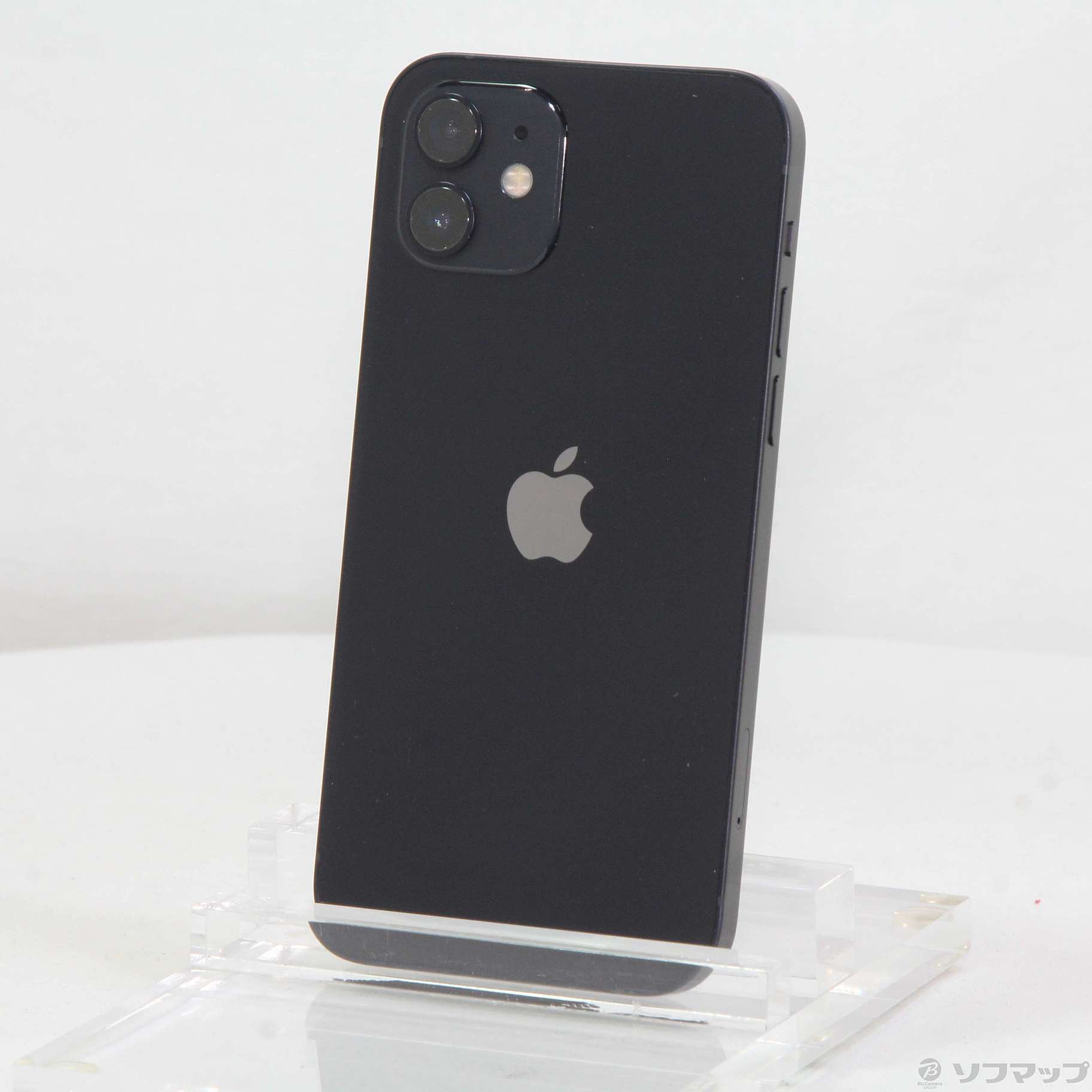 (中古)Apple iPhone12 64GB ブラック MGHN3J/A SIMフリー(352-ud)