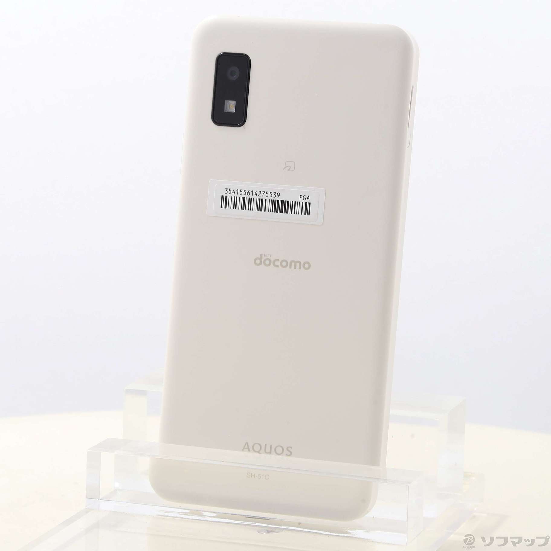 中古】AQUOS wish2 64GB ホワイト SH-51C docomoロック解除SIMフリー