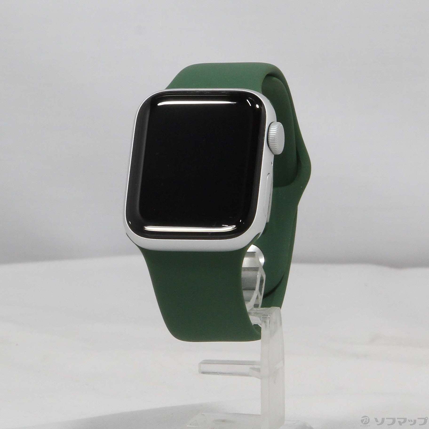 Apple Watch SE 40mm シルバーアルミニウム グリーンバンド-