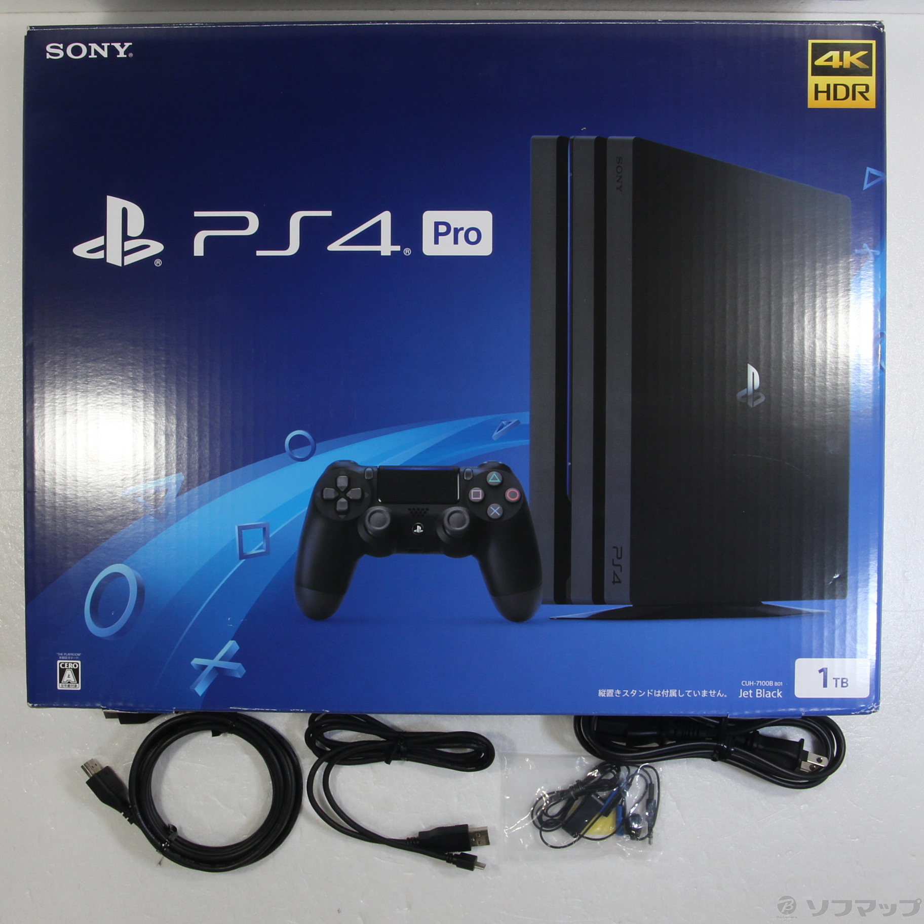 中古】PlayStation 4 Pro ジェット・ブラック 1TB [2133046777839