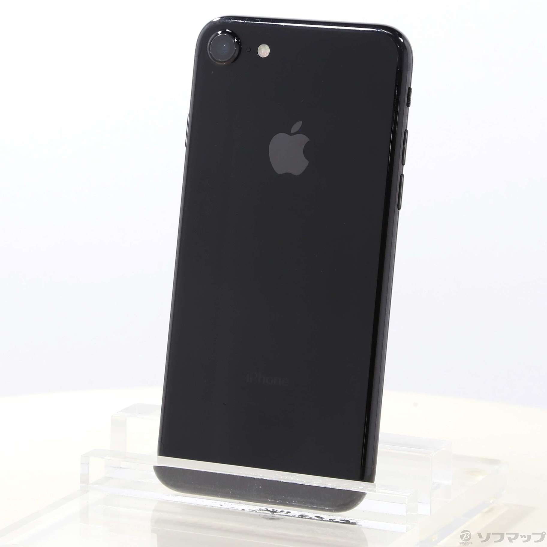 中古】iPhone7 128GB ジェットブラック MNCP2J／A SIMフリー