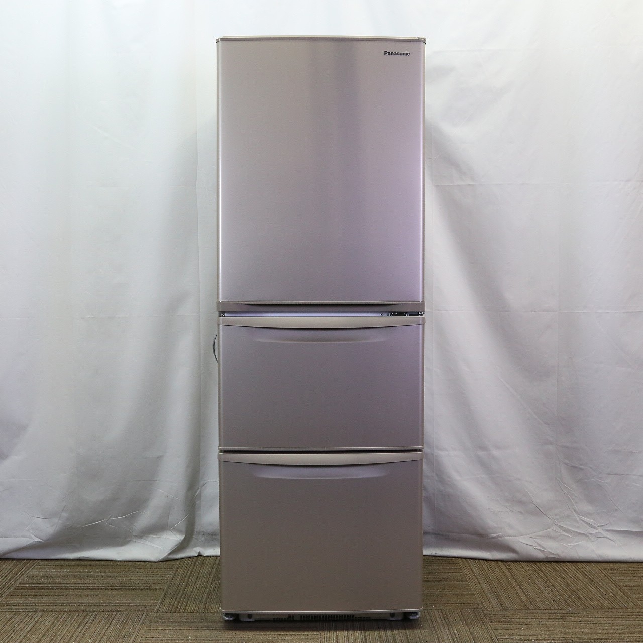 パナソニック NR-C343C-N 3ドアスリム冷凍冷蔵庫 (335L・右開き) グレイスゴールド