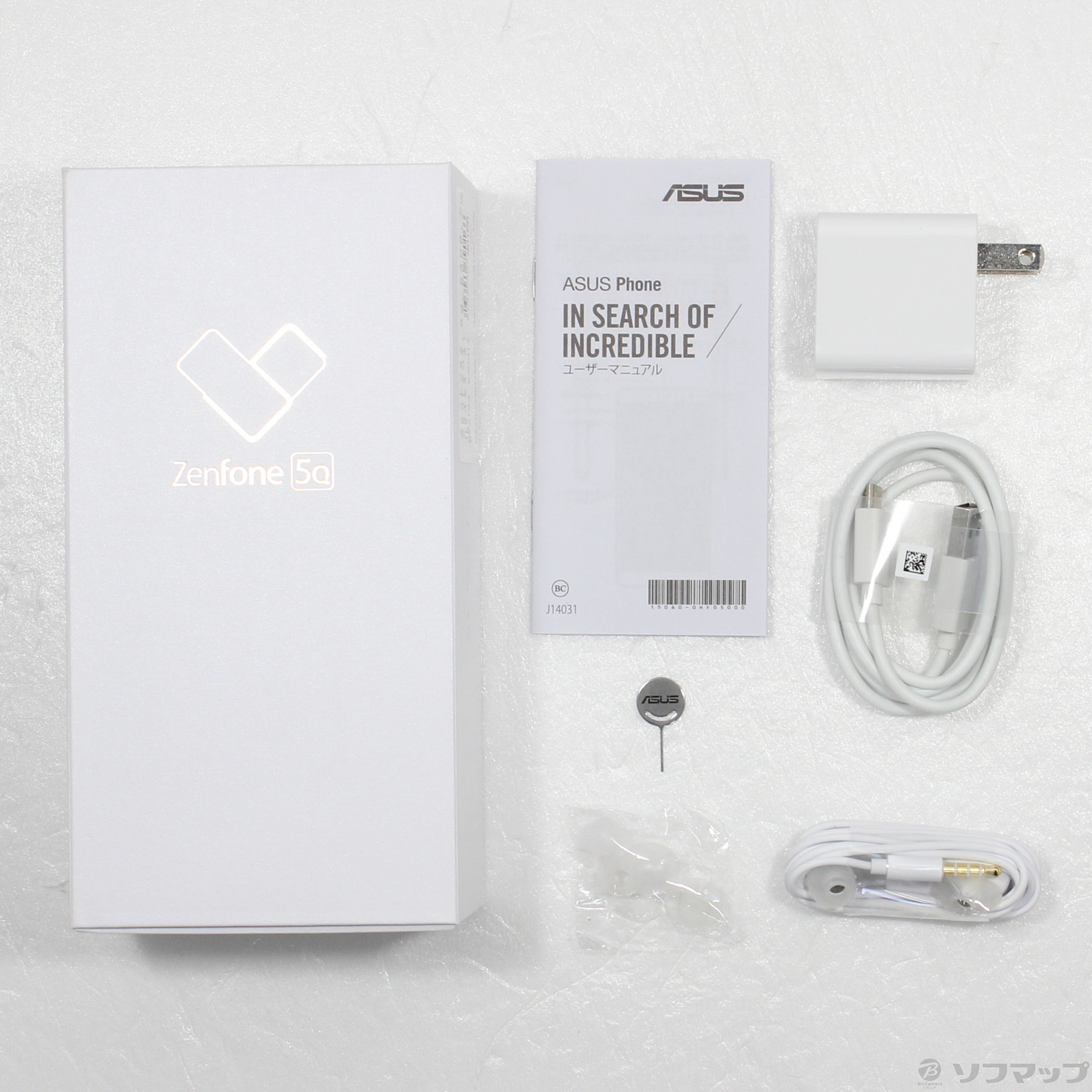 中古】ZenFone 5Q 64GB ムーンライトホワイト ZC600KL-WH64S4 SIM ...