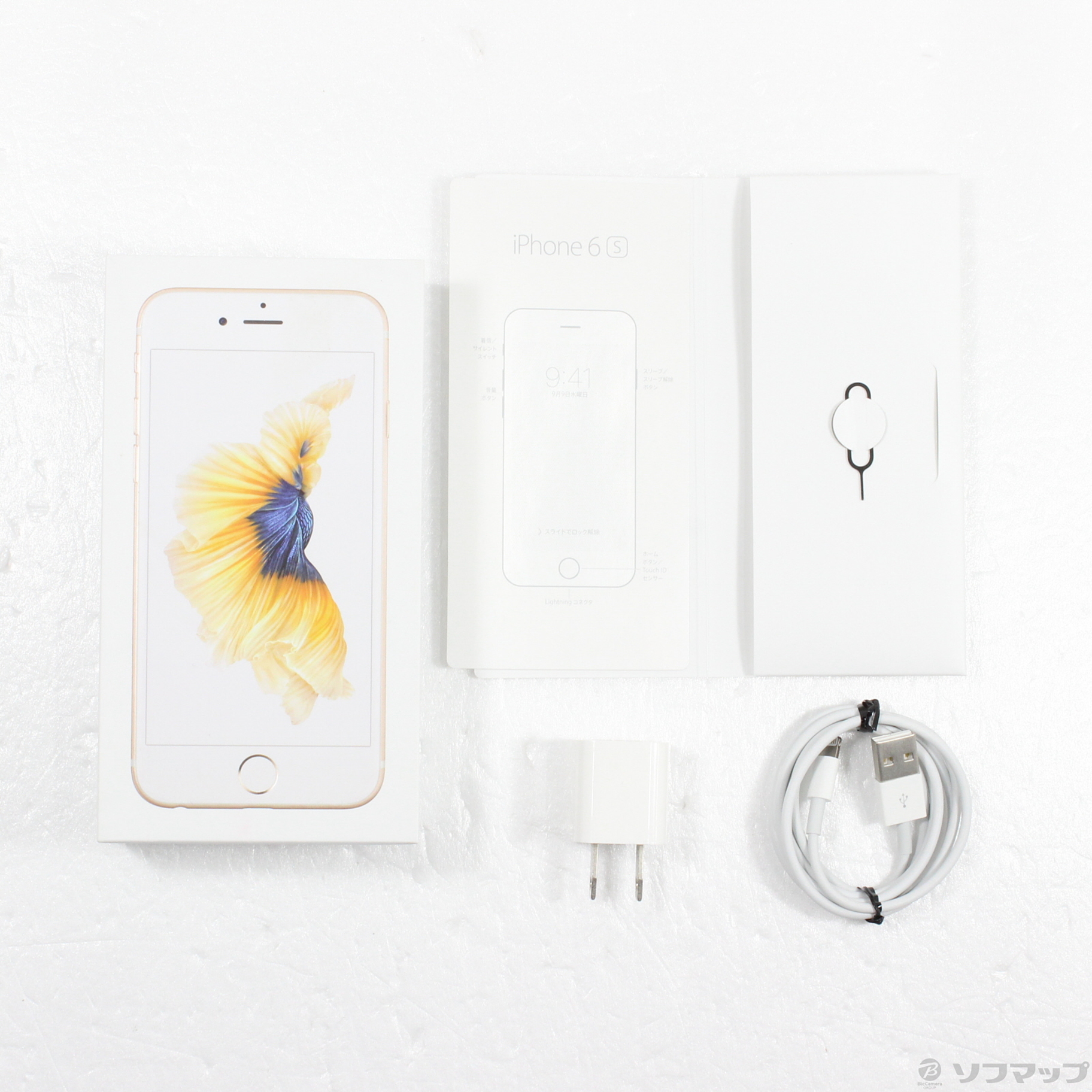 中古】iPhone6s 64GB ゴールド NKQQ2J／A SoftBank [2133046852734