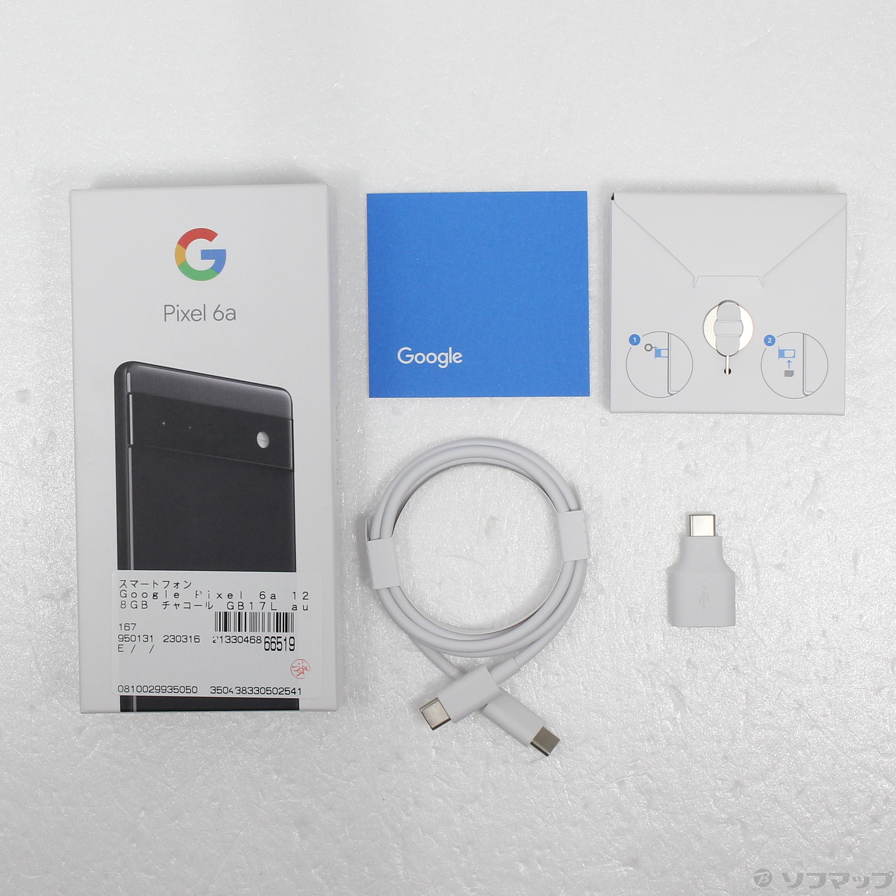 中古】Google Pixel 6a 128GB チャコール GB17L auロック解除SIMフリー