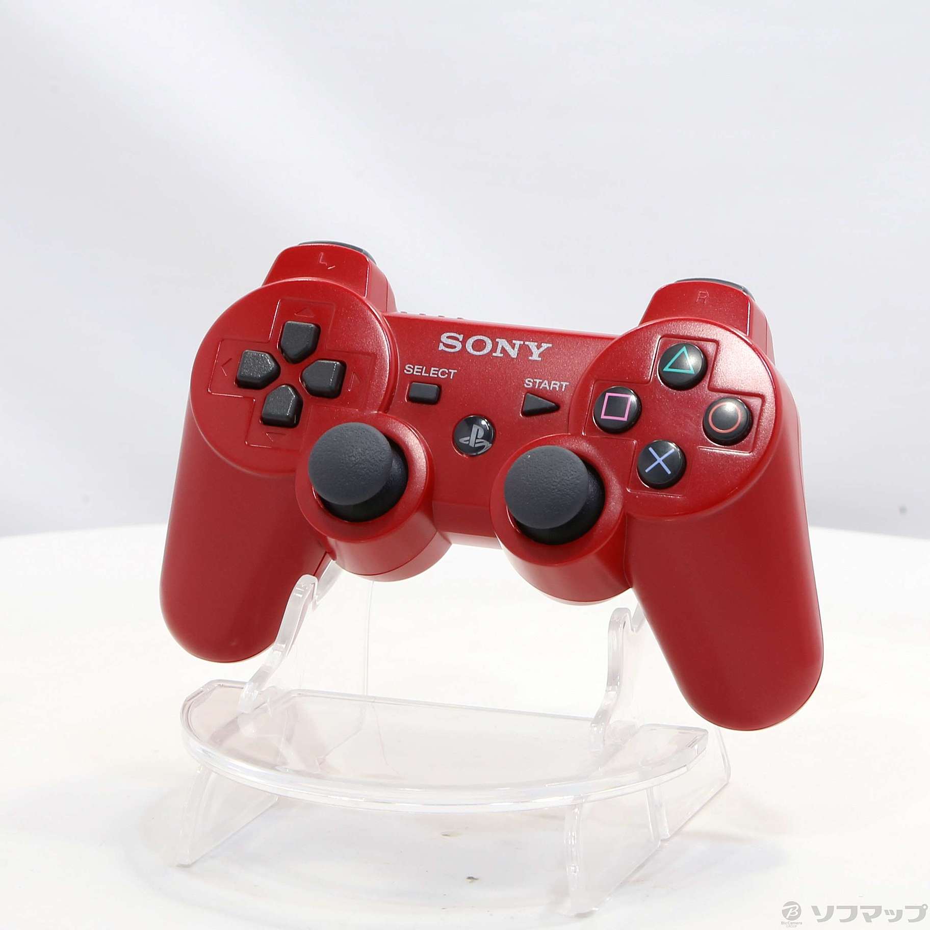 中古】ワイヤレスコントローラー DUALSHOCK3 ディープレッド CECH