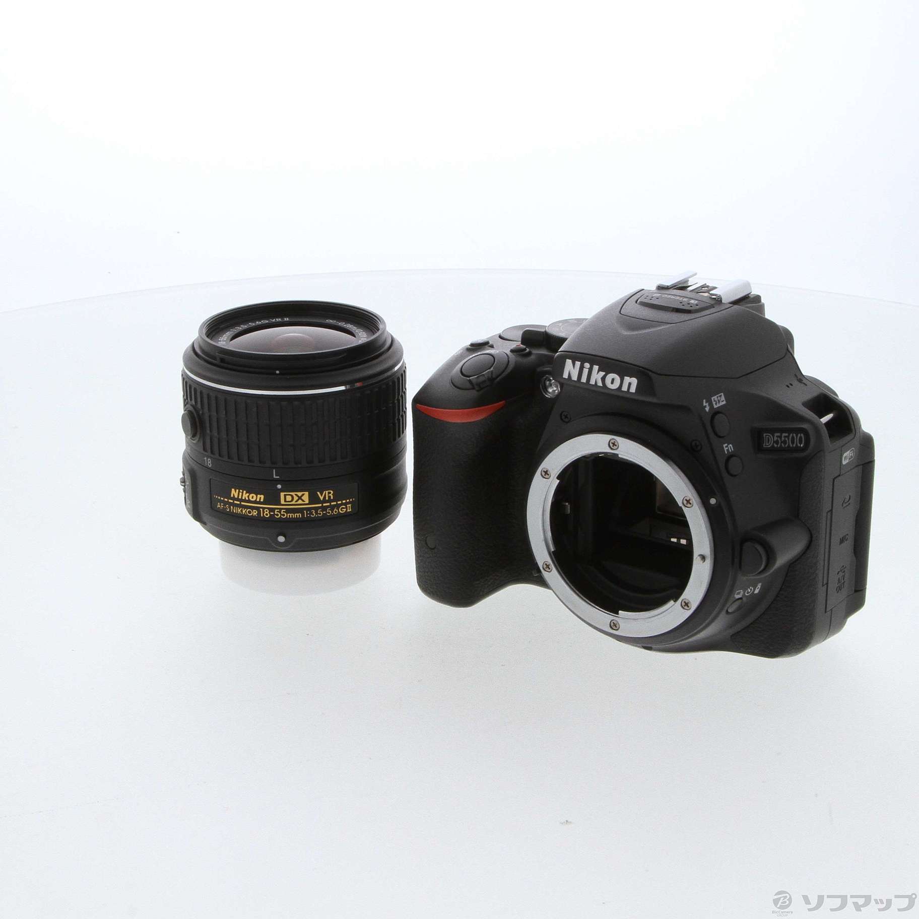 中古】NIKON D5500 18-55 VRII レンズキット ブラック [2133046883219