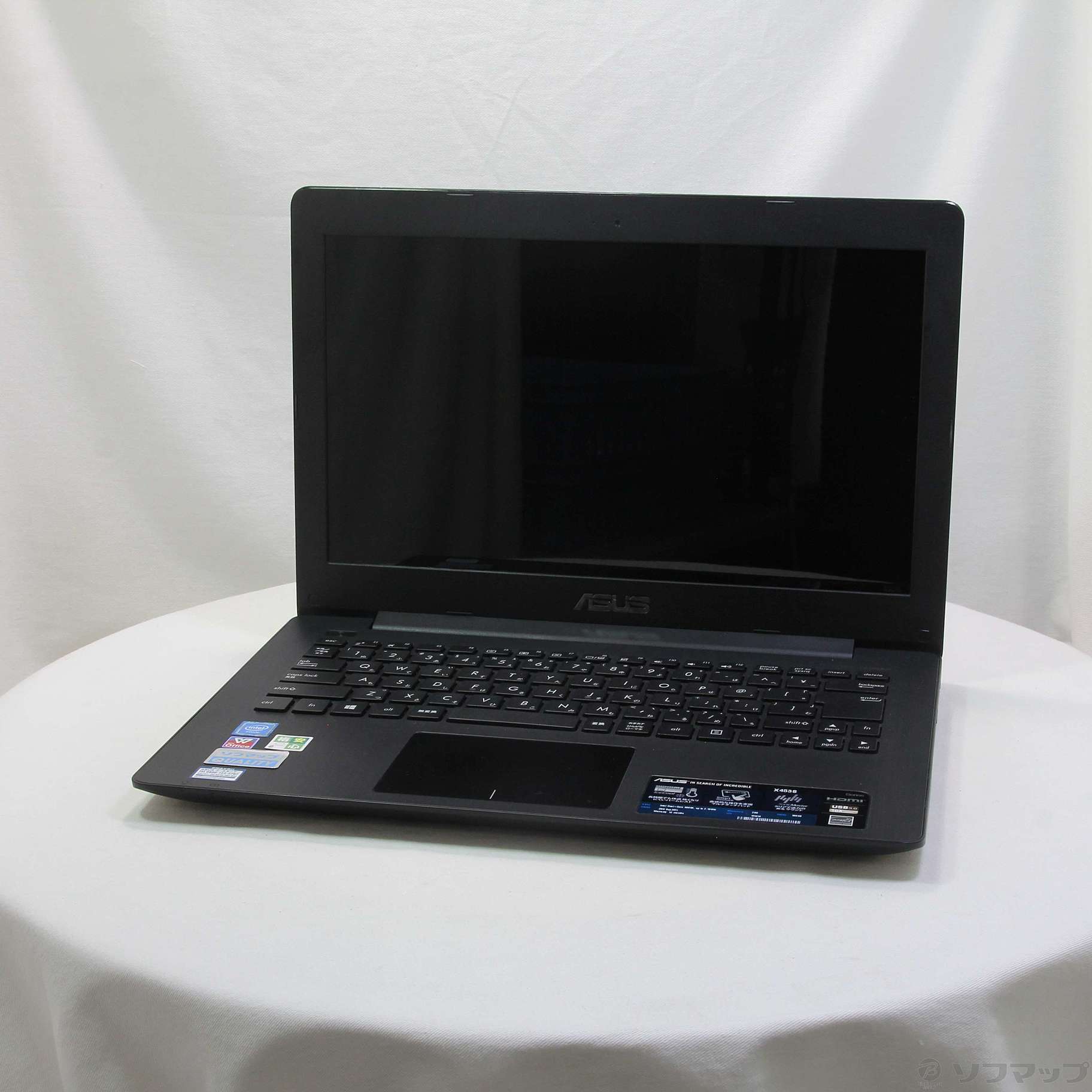 中古】格安安心パソコン X453SA X453SA-3050 ブラック 〔Windows 10 