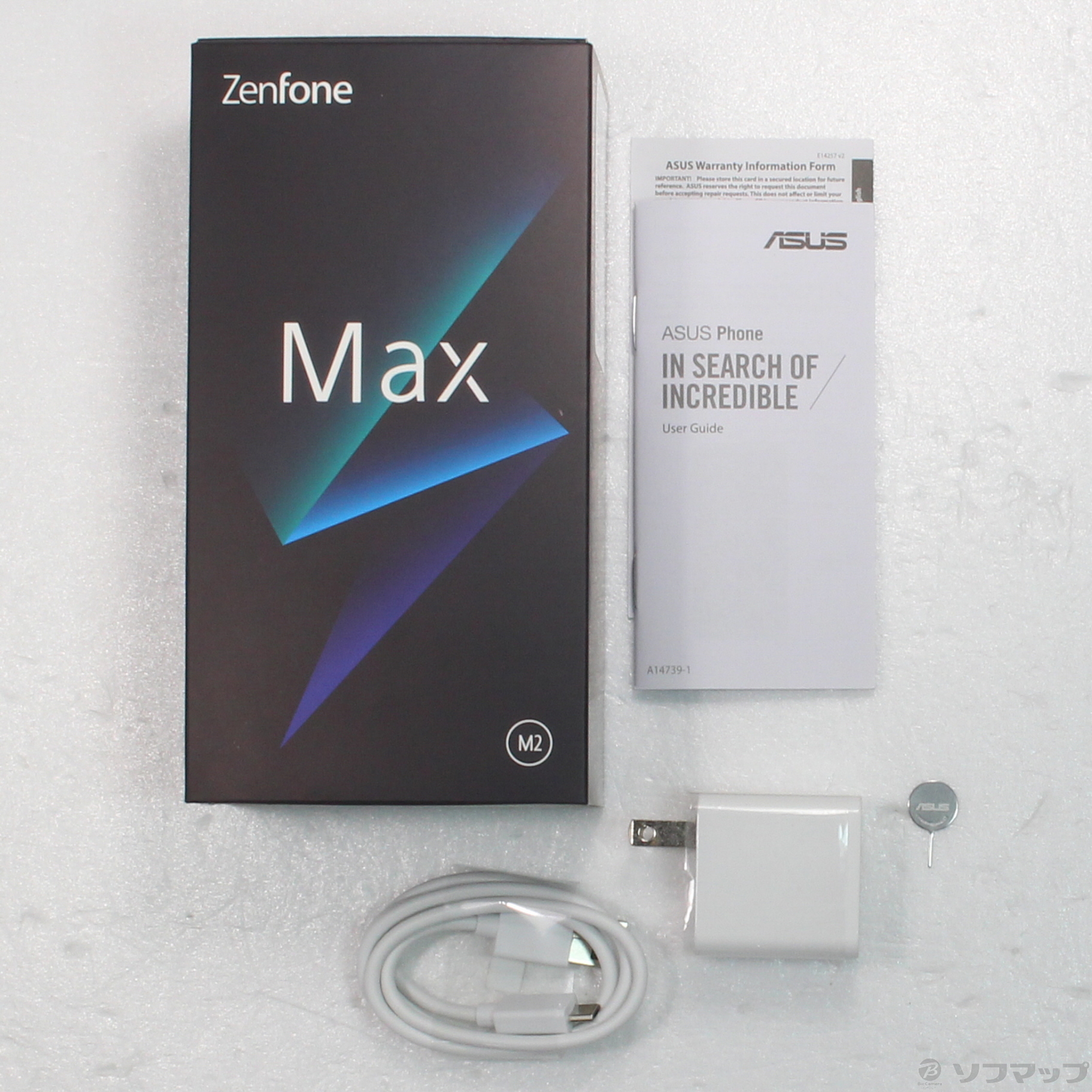 中古品（難あり）〕 ZenFone Max M2 32GB メテオシルバー ZB633KL ...