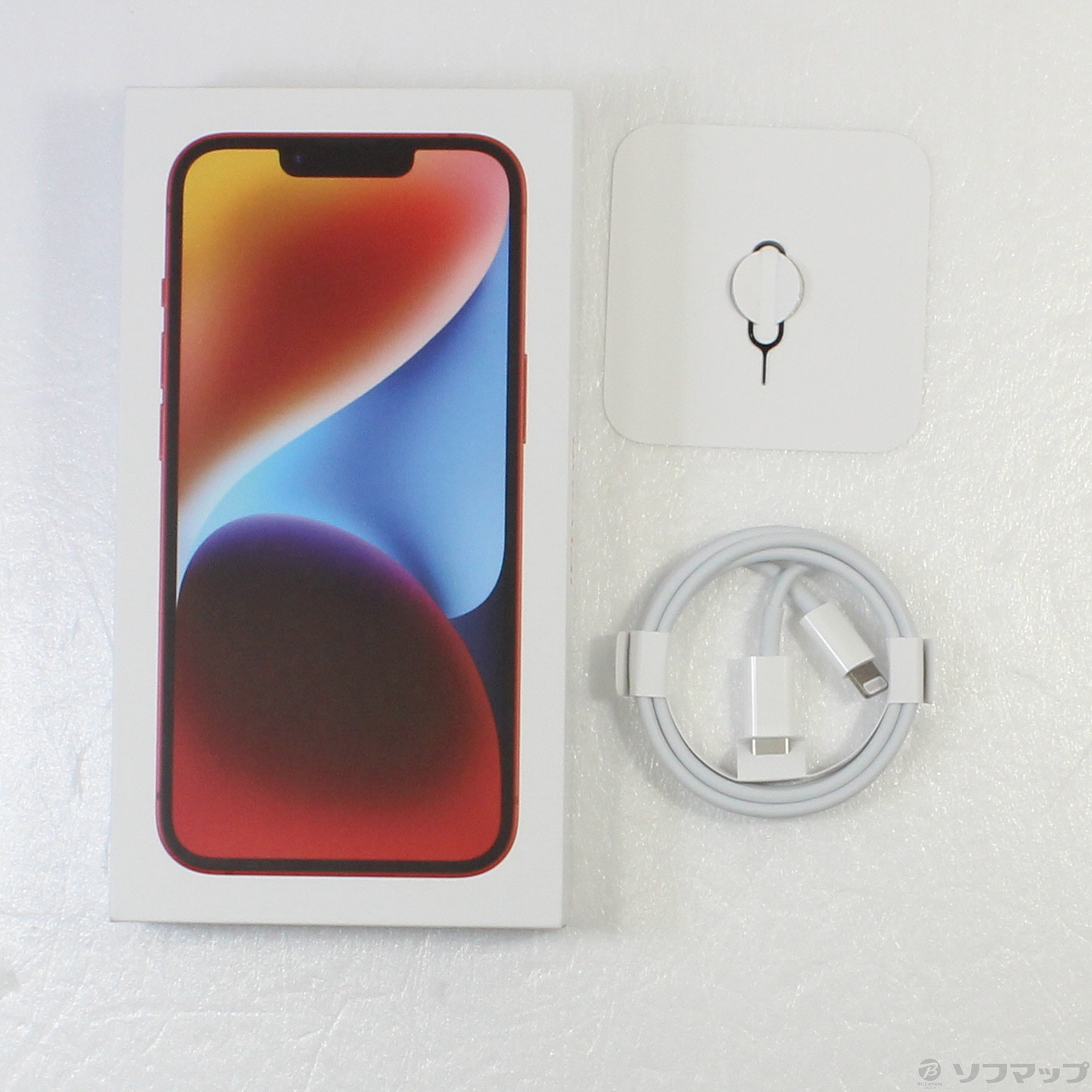 中古】iPhone14 128GB プロダクトレッド MPV93J／A SIMフリー 