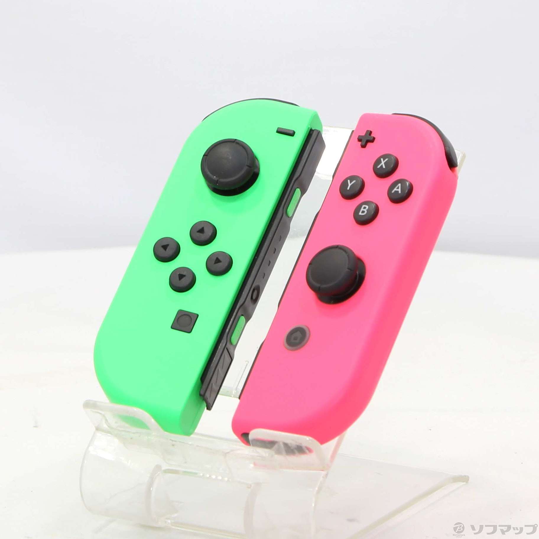 中古】JOY-CON (L) ネオングリーン／ (R) ネオンピンク 【Switch