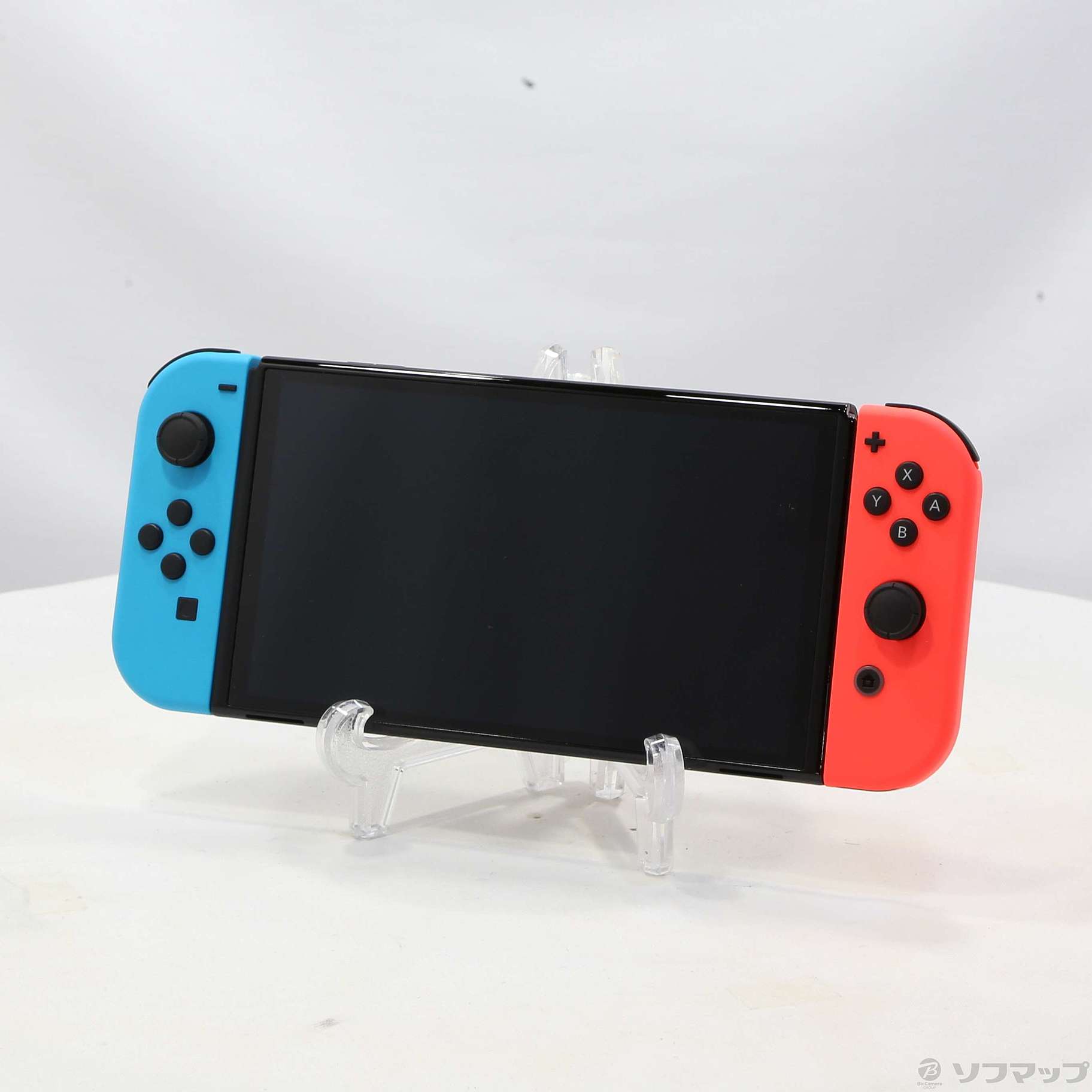 中古】Nintendo Switch 有機ELモデル Joy-Con(L) ネオンブルー／(R