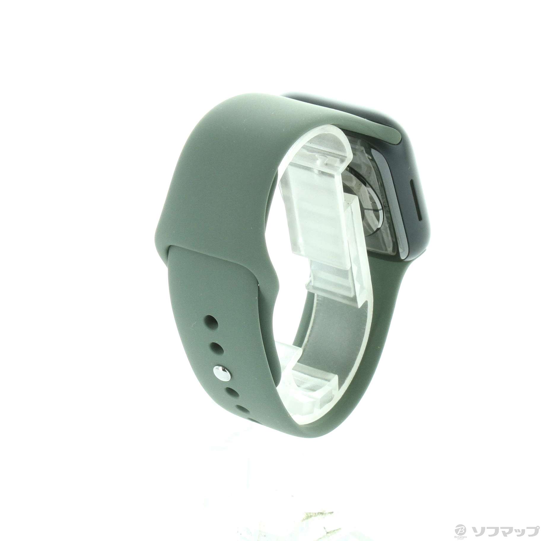 Apple Watch Series 8 GPS 41mm ミッドナイトアルミニウムケース オリーブスポーツバンド